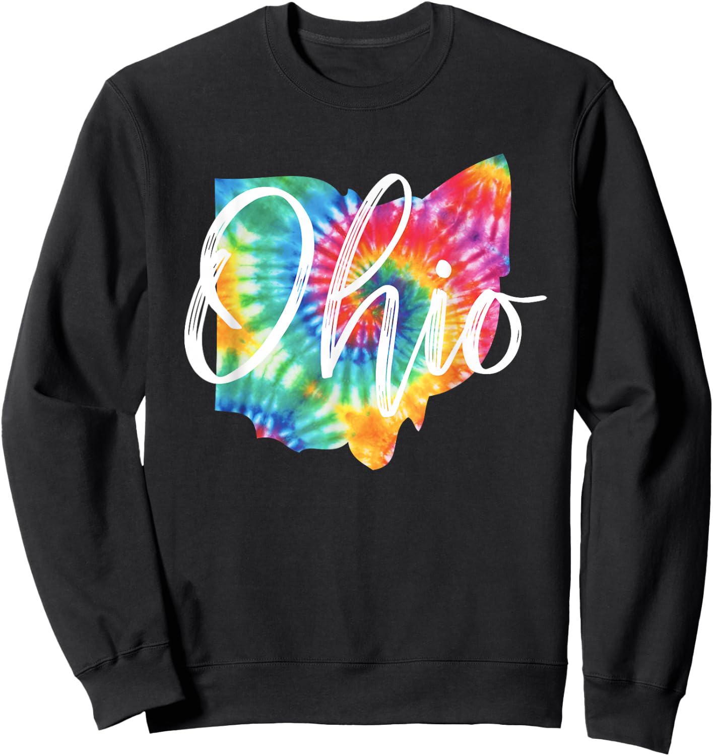 Ohio Tie Dye Vintage Inspired Classic Sweatshirt - Sweatshirt | Black