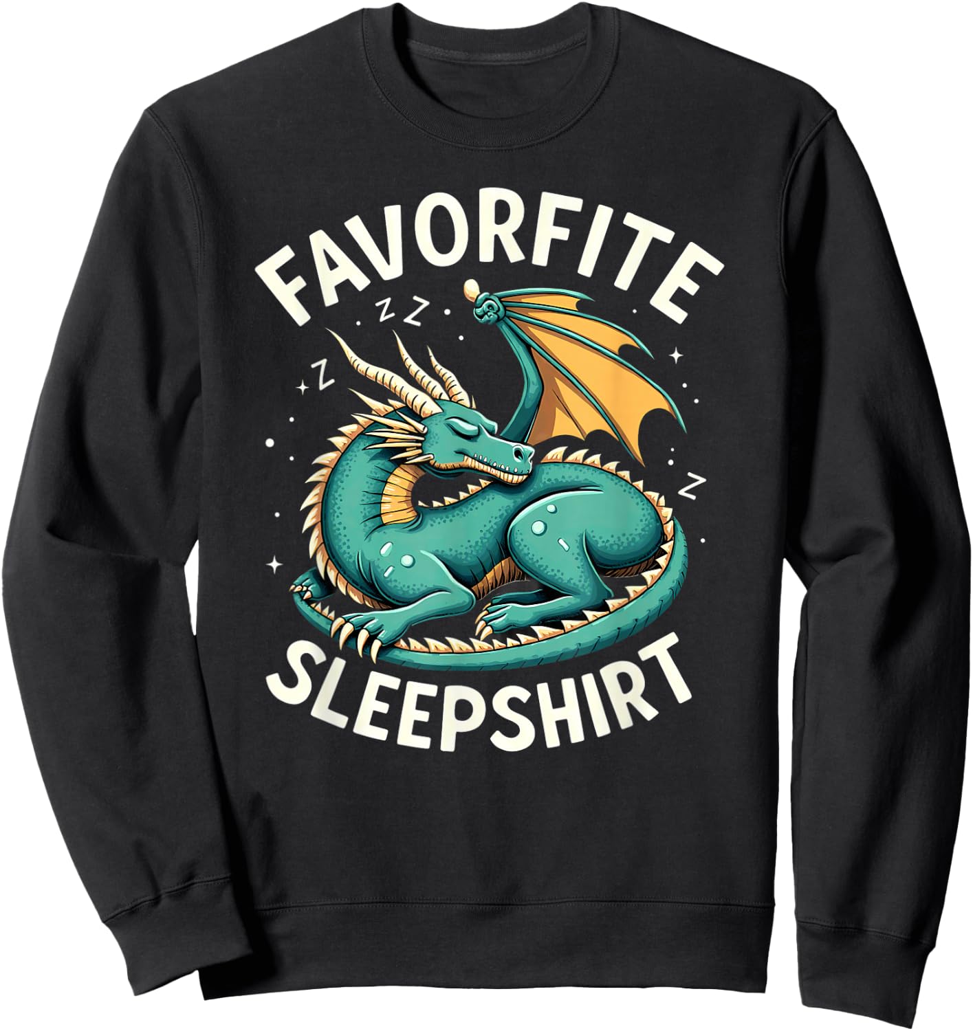 Sleeping Dragon Favorite Sleepshirt Sweatshirt - Sweatshirt | Black