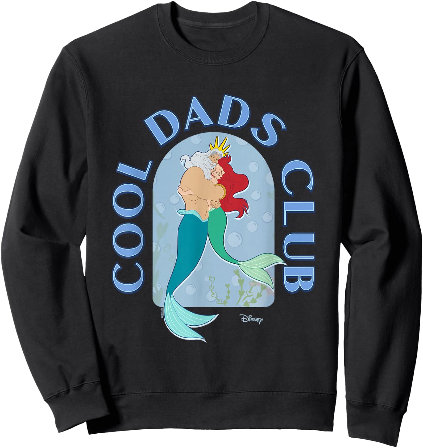 Disney The Little Mermaid Cool Dads Club Father's Day Sweatshirt - Sweatshirt | Black