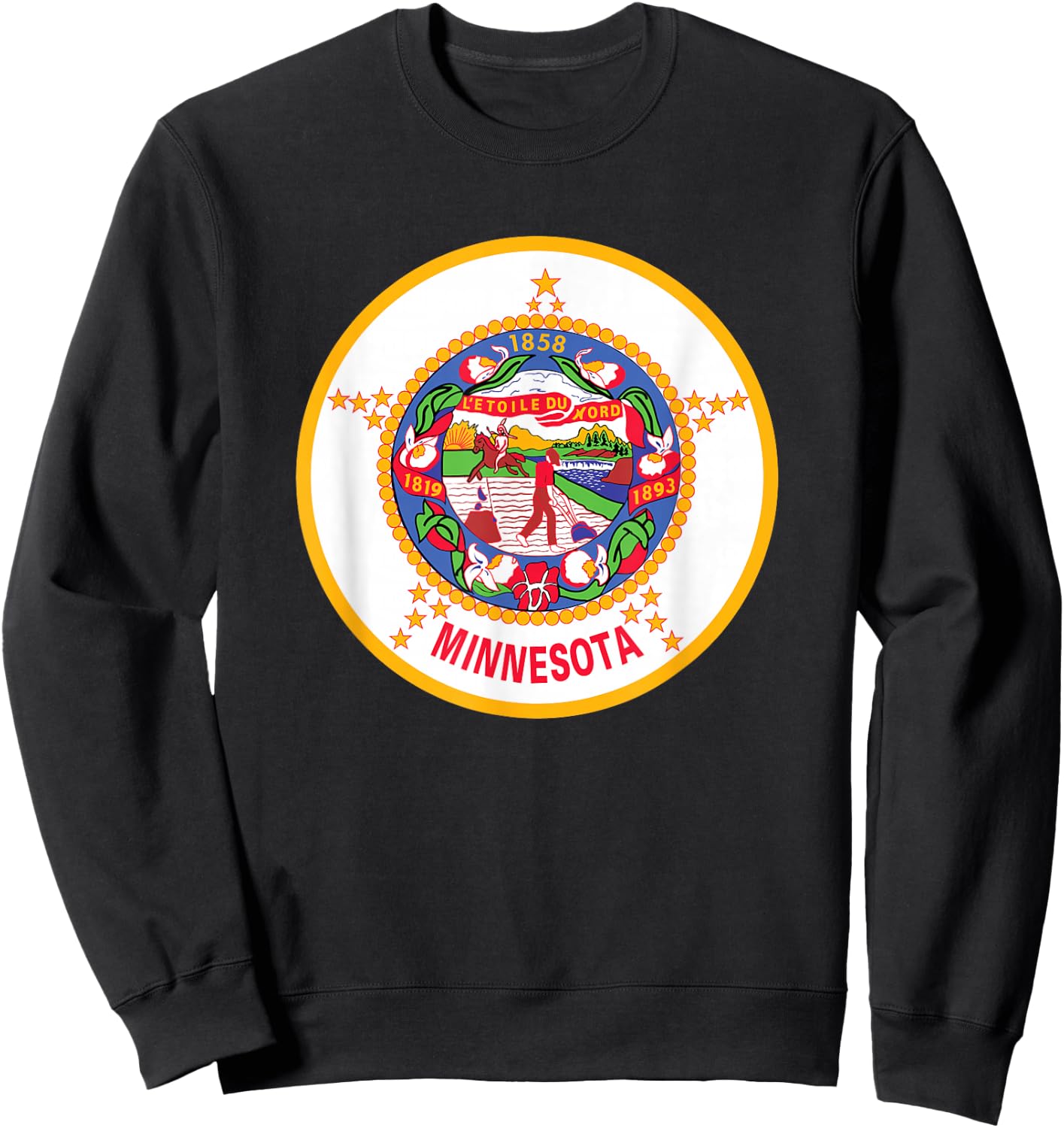 Original Minnesota Flag Sweatshirt - Sweatshirt | Black