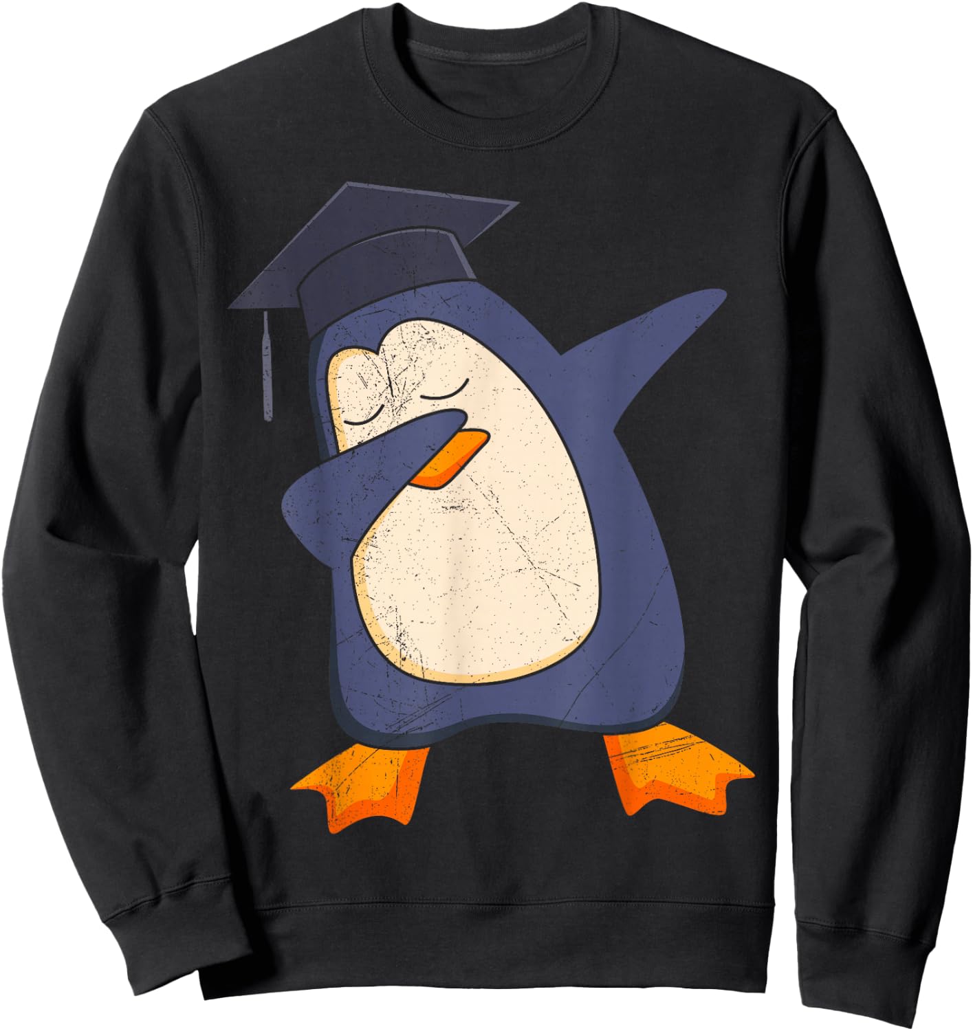Master´s Exam Passed Master's Degree Created Penguin , black Sweatshirt - Sweatshirt | Black