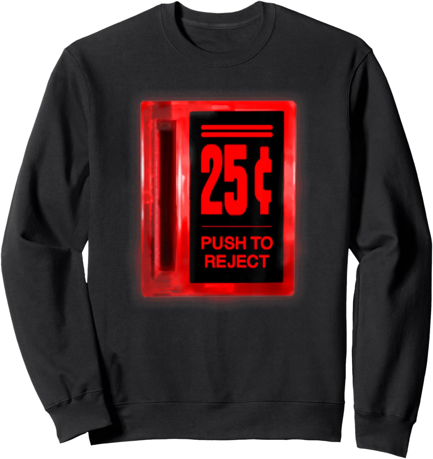 Arcade Coin Slot Glowing Sweatshirt - Sweatshirt | Black