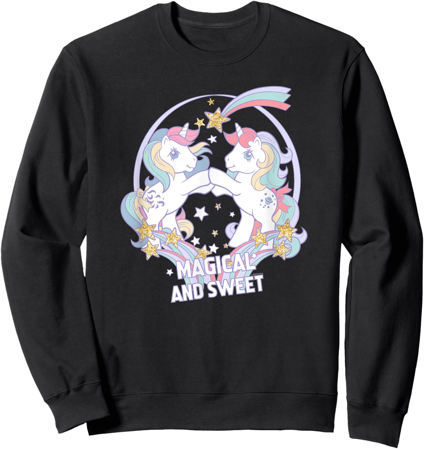 My Little Pony Retro Magical and Sweet Original Pony Friends Sweatshirt - Sweatshirt | Black
