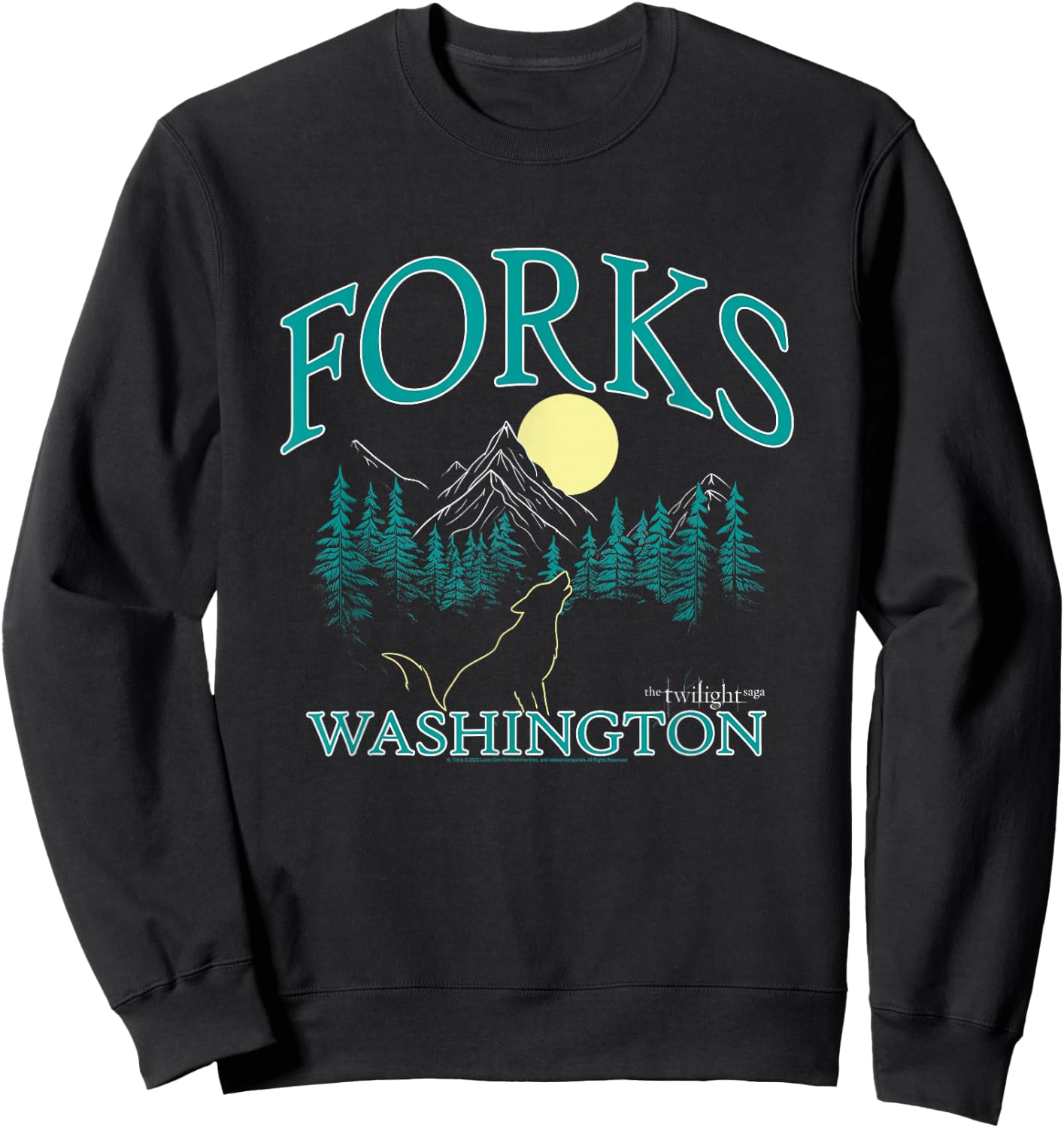Twilight Forks Washington Movie Sweatshirt - Sweatshirt | Black