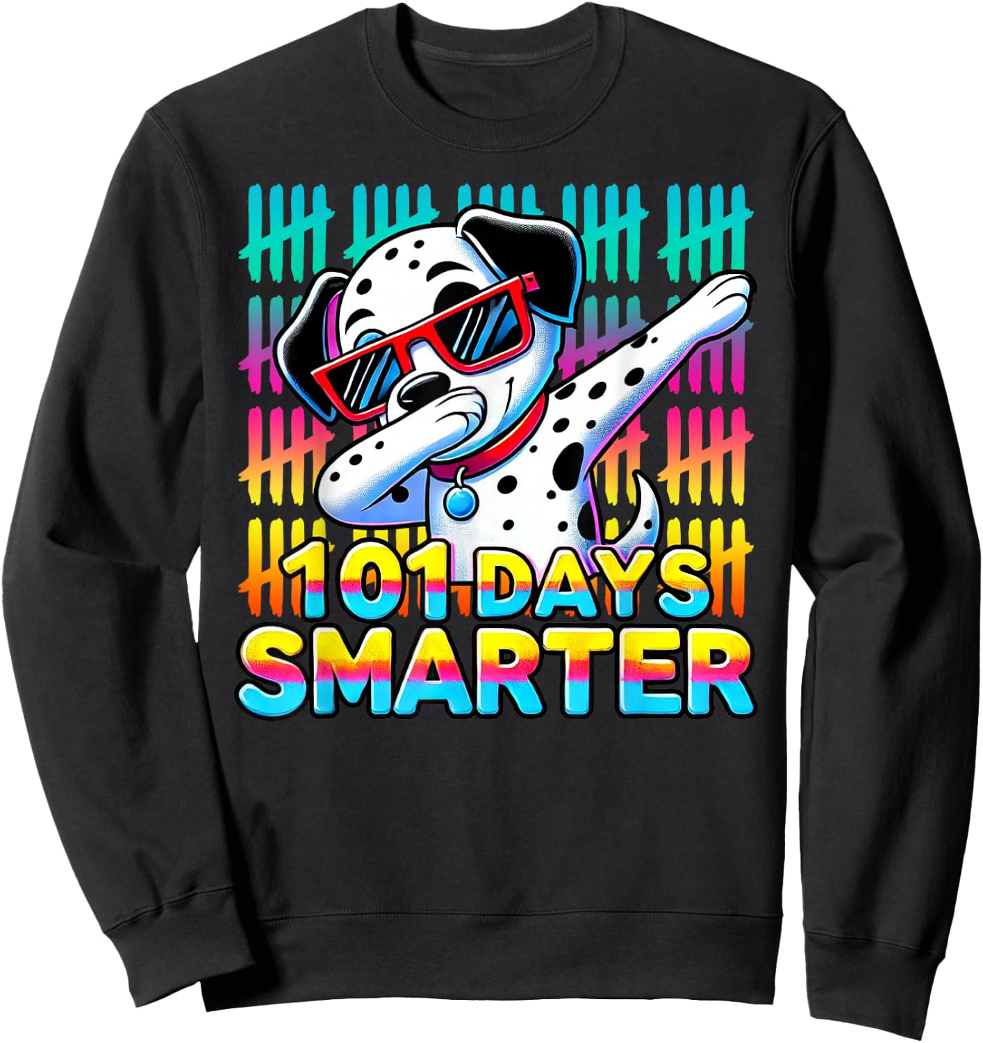 101 Days Smarter Dalmatiner Sweatshirt - Sweatshirt | Black