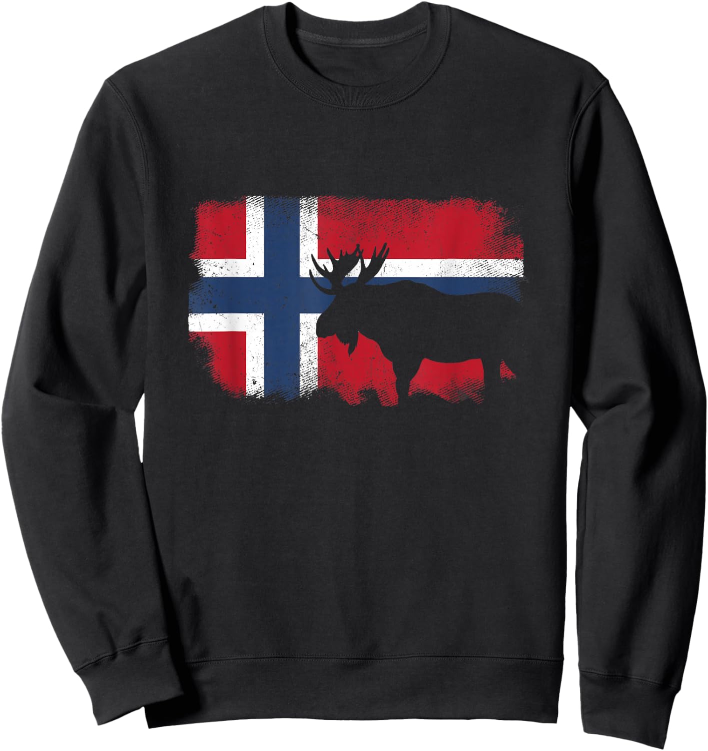 Norwegian Flag Noreg Norge Scandinavia Norway , black Sweatshirt - Sweatshirt | Black