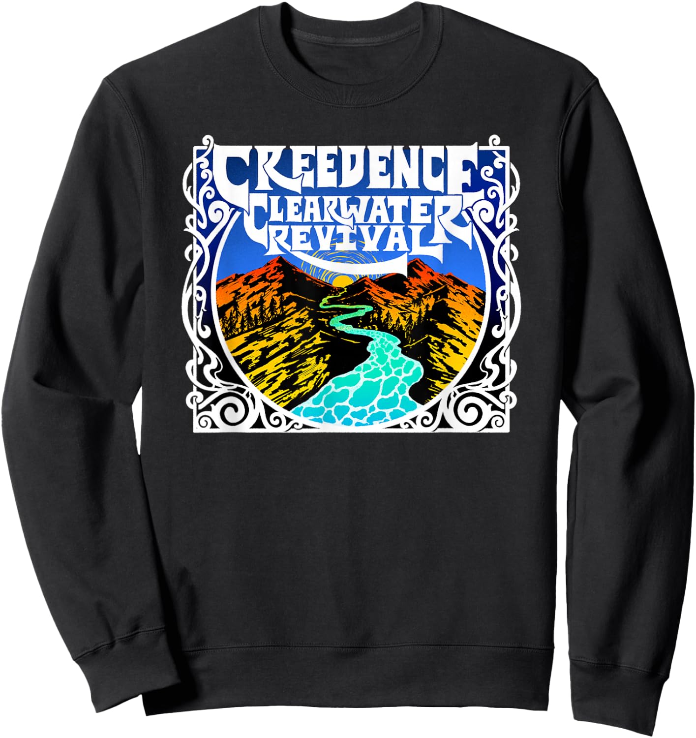 Creedence Clearwater Revival River Sweatshirt - Sweatshirt | Black