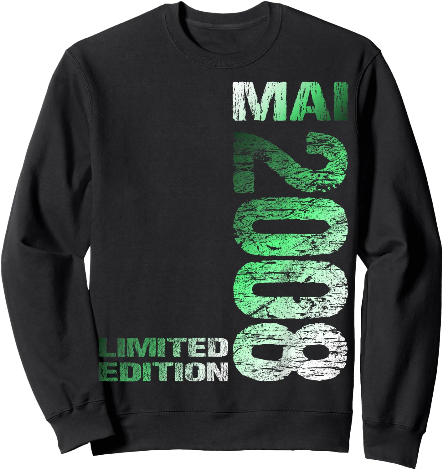 Mai 2008 Junge Mädchen 18. Geburtstag Limited Edition 18 Sweatshirt - Sweatshirt | Black