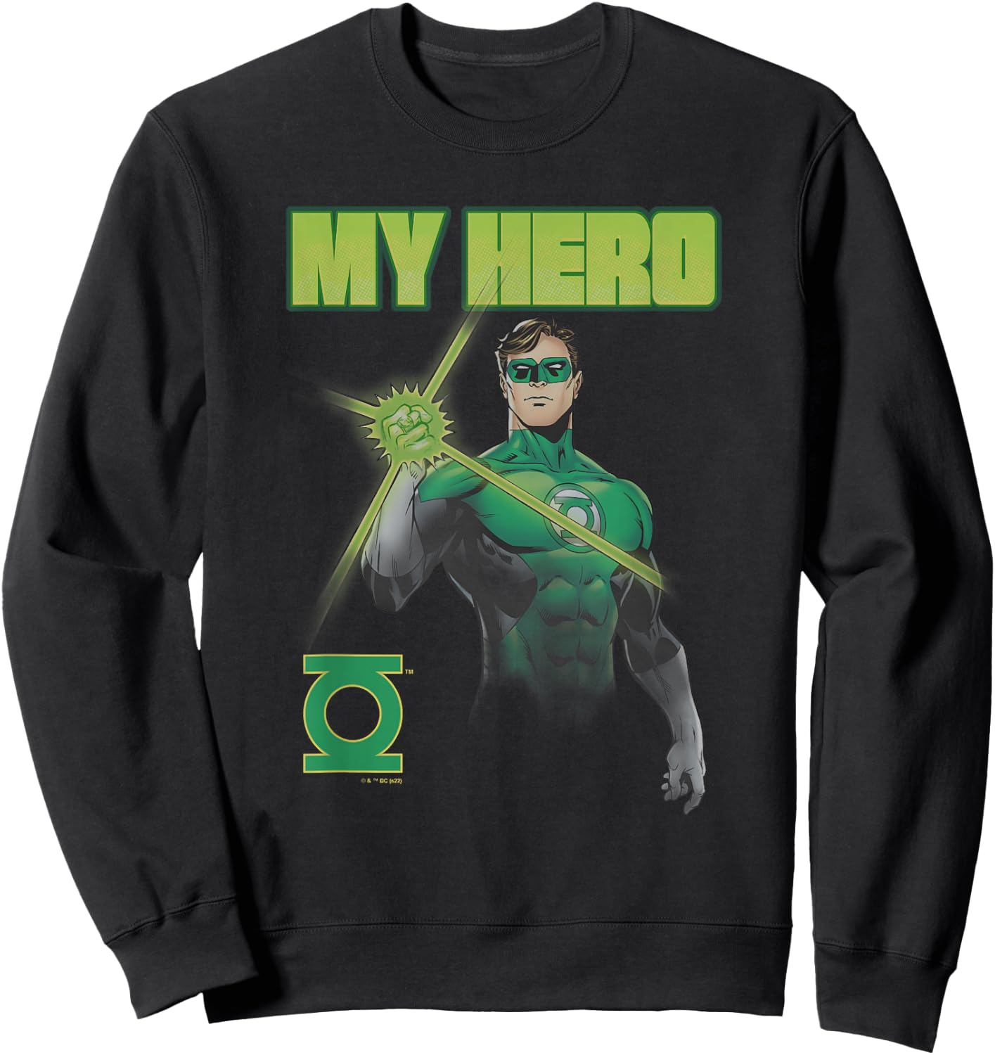 DC Comics Hal Jordan Green Lantern My Hero Portrait Sweatshirt - Sweatshirt | Black