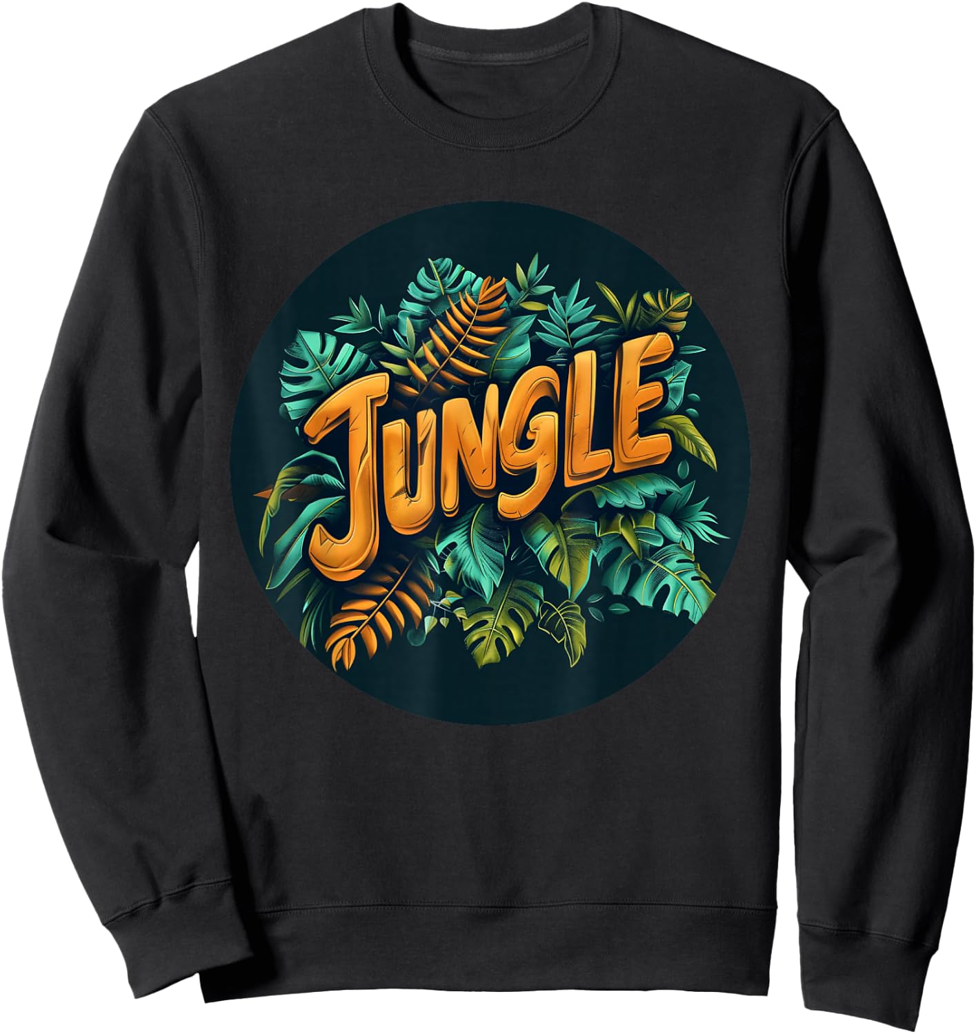 Wild jungle design for a stylish outfit , Black, S Sweatshirt - Sweatshirt | Black