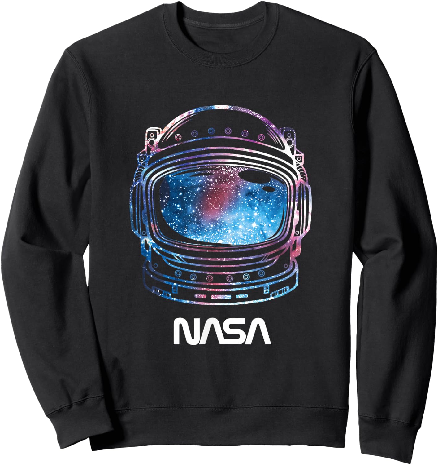 NASA Galaxy Lineart Fill Helmet Small Sweatshirt - Sweatshirt | Black
