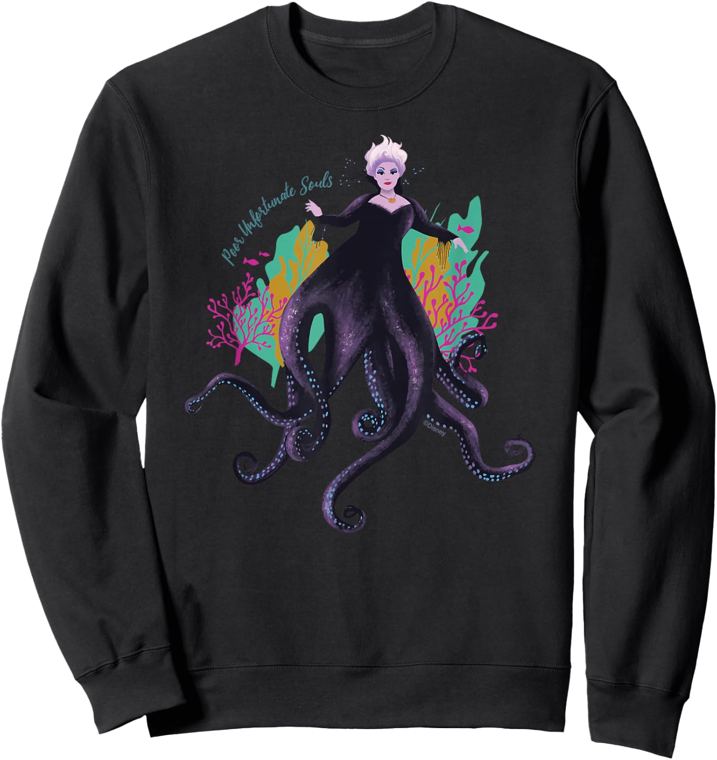 Disney The Little Mermaid Ursula Unfortunate Souls Sweatshirt - Sweatshirt | Black