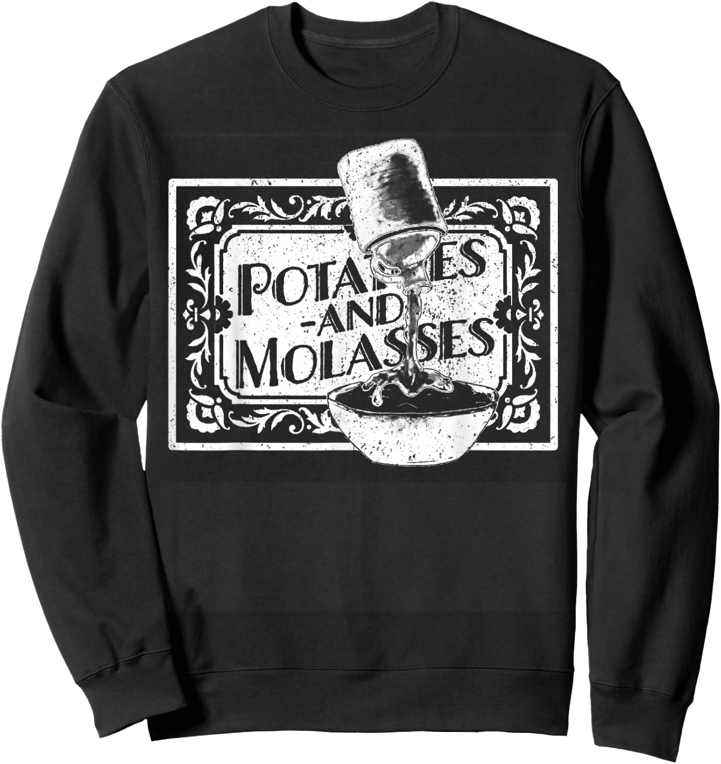 Vintage Potatoes & Molasses Sweatshirt - Sweatshirt | Black