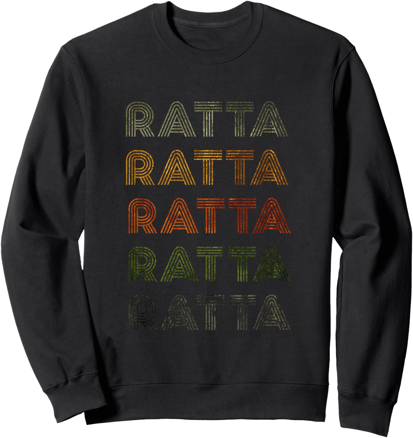 Love Heart Ratta Grunge Vintage Style Black Ratta Sweatshirt - Sweatshirt | Black