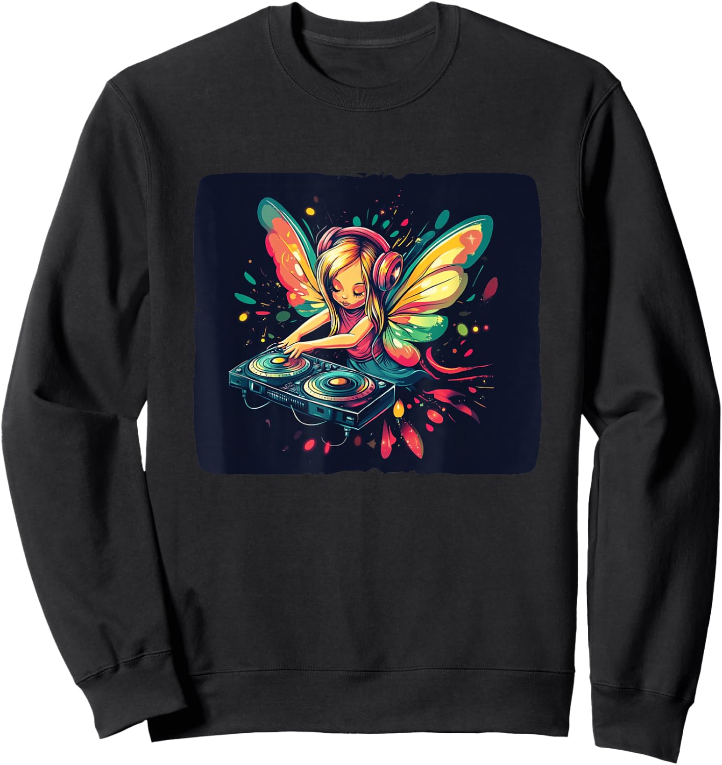 Joli costume de DJ magique pour les amateurs de fées et de fêtes Sweatshirt - Sweatshirt | Black