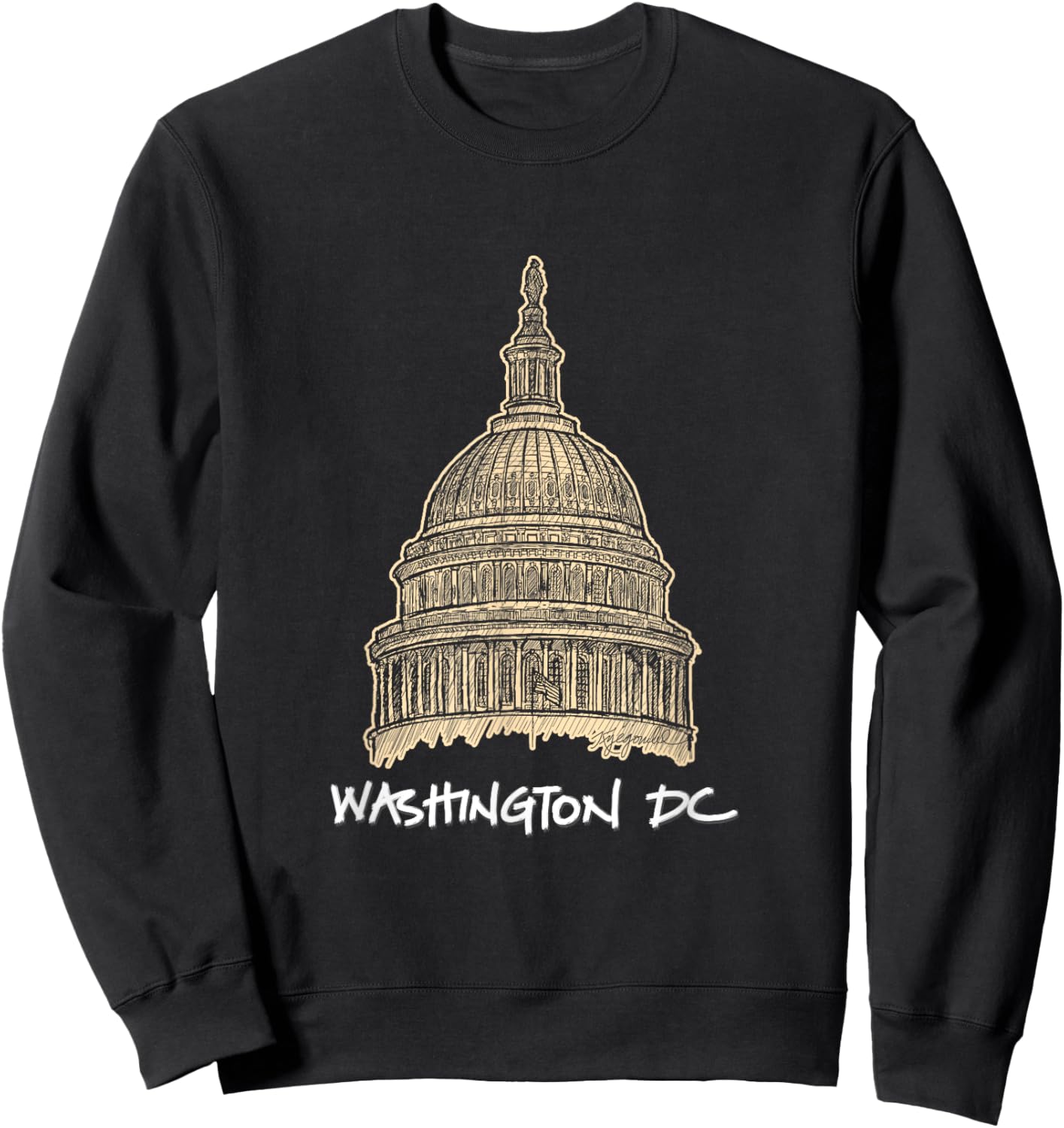 US Capitol Building Congress Washington DC T Shirt Sweatshirt - Sweatshirt | Black