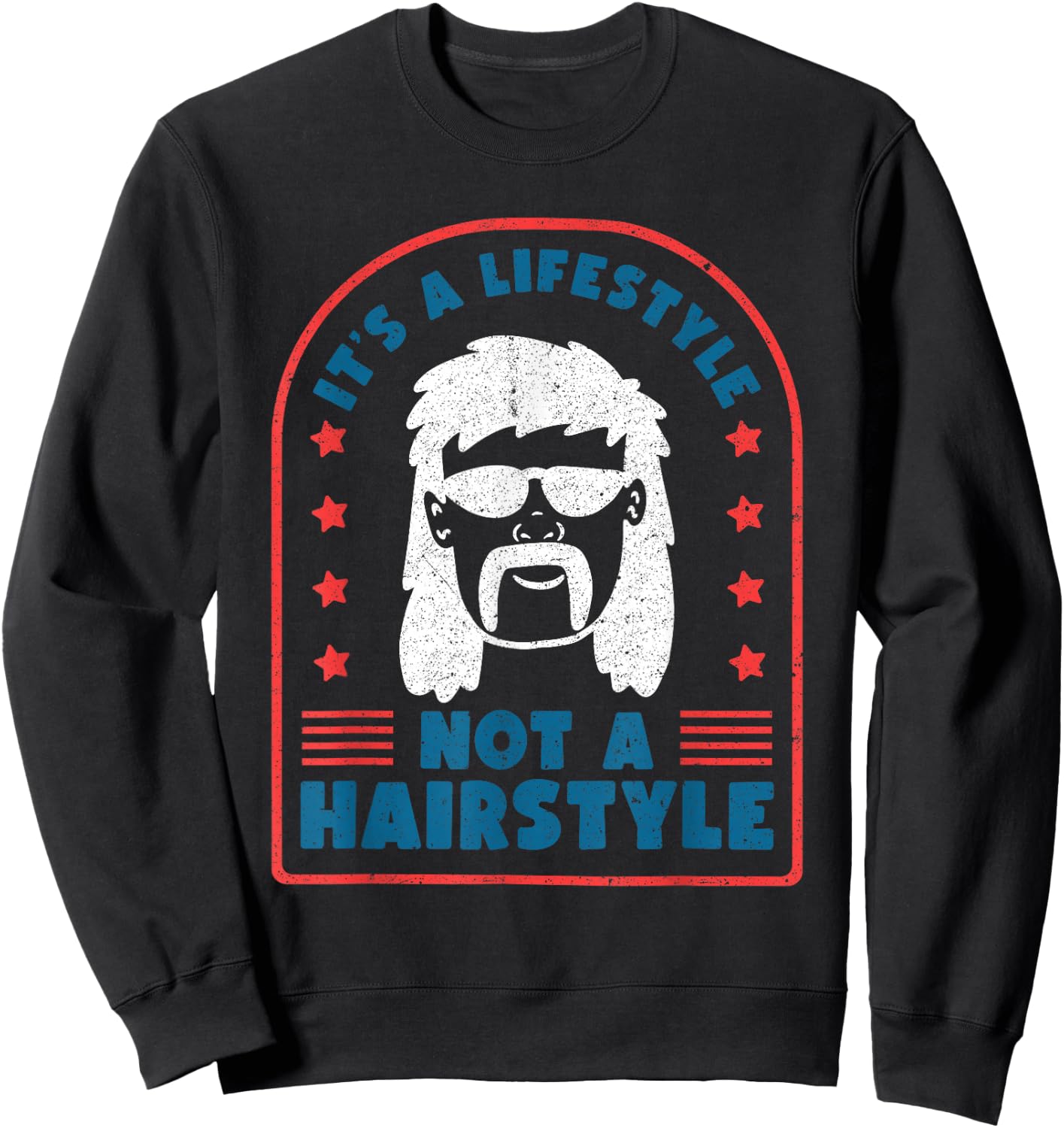 It's A Lifestyle Not A Hairstyle - Mullet Pride Sweatshirt - Sweatshirt | Black