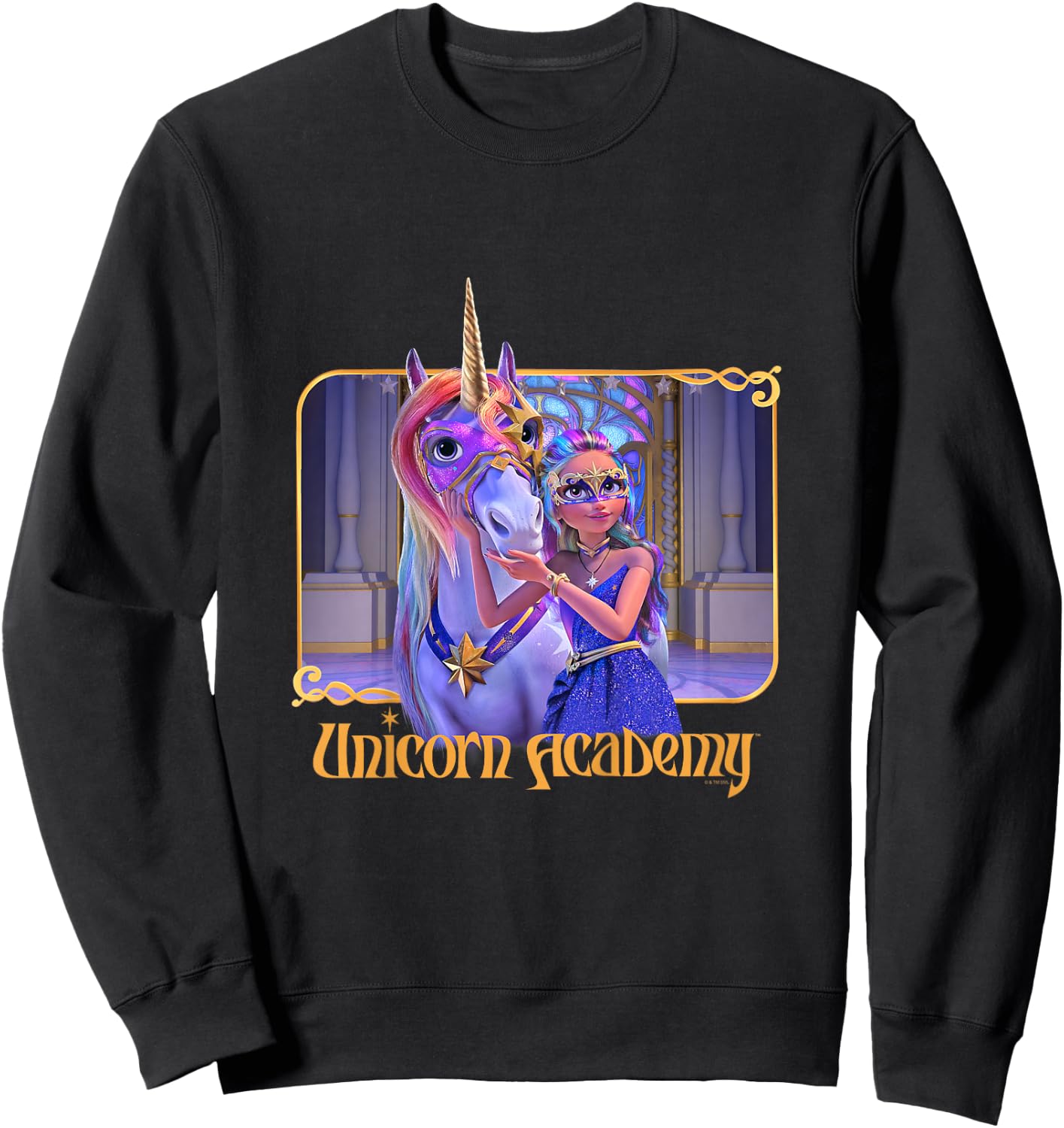 Child Sophia and Wildstar Ball Masquerade Fairy Moon , Black, 2 Sweatshirt - Sweatshirt | Black