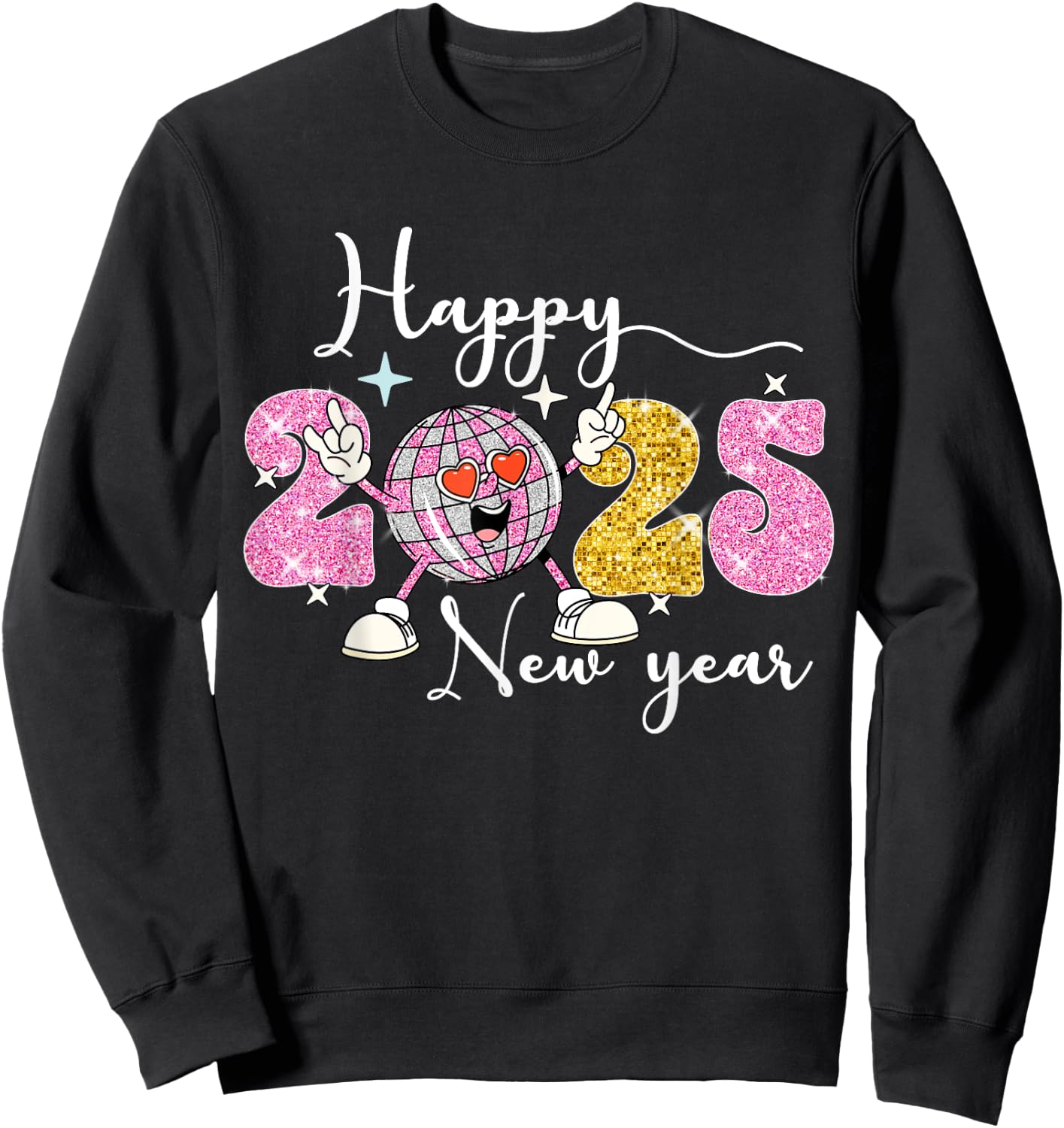 Happy new Year 2025 Party Family Matching Sweatshirt - Sweatshirt | Black