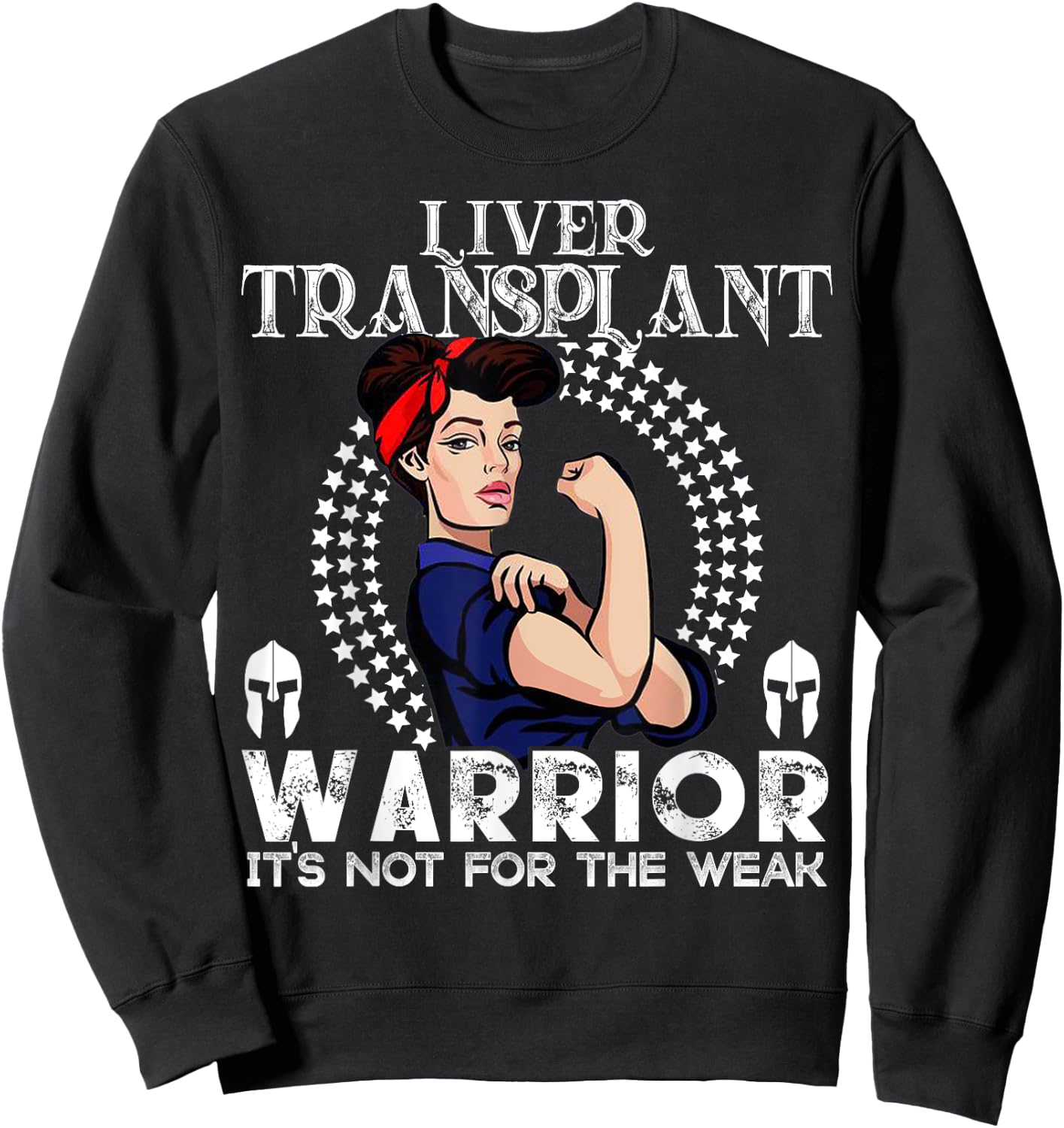 Liver transplant women Warrior Awareness Gift Sweatshirt - Sweatshirt | Black