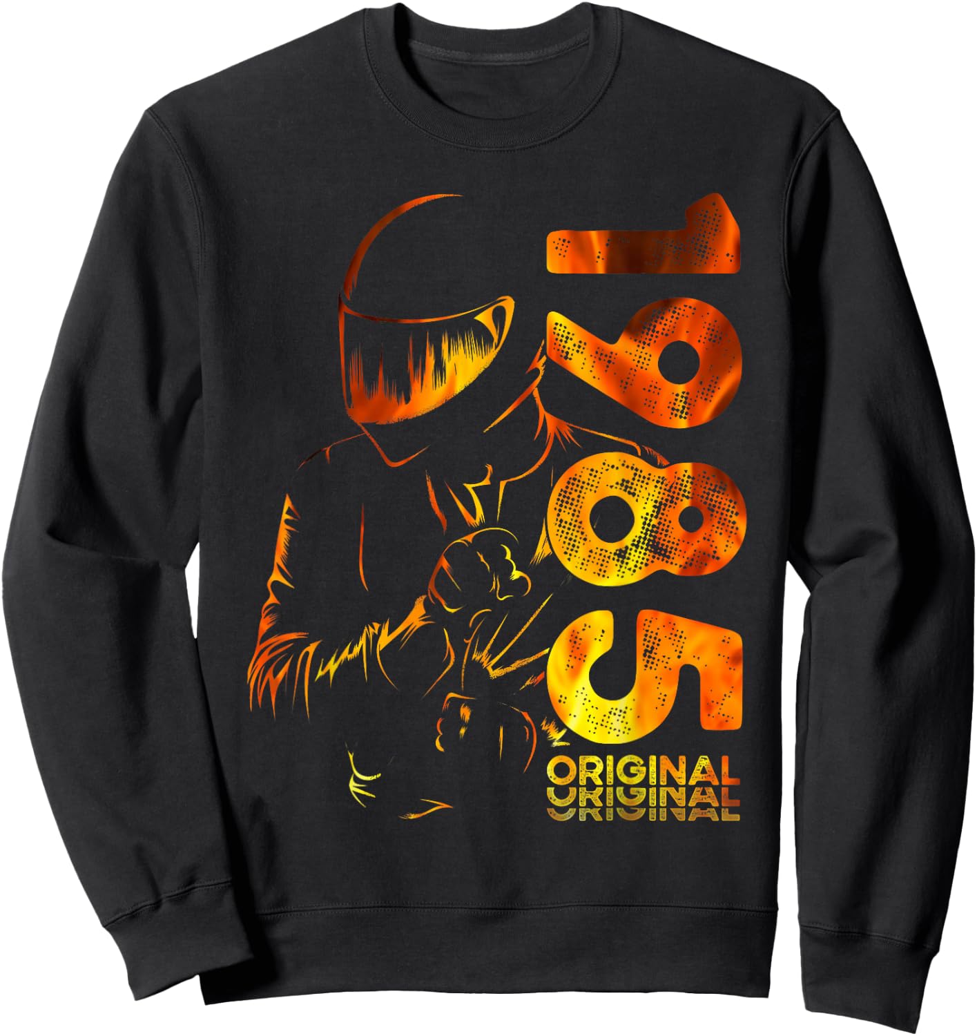 40th Birthday Man Motorcycle Biker Biker 1985 Sweatshirt - Sweatshirt | Black