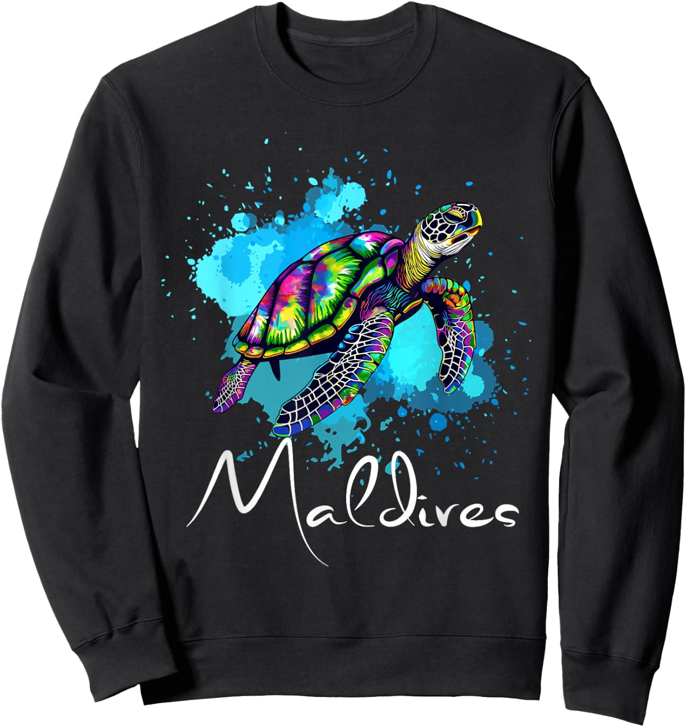 Malediven Taucher Malediven Souvenir Diver Sweatshirt - Sweatshirt | Black