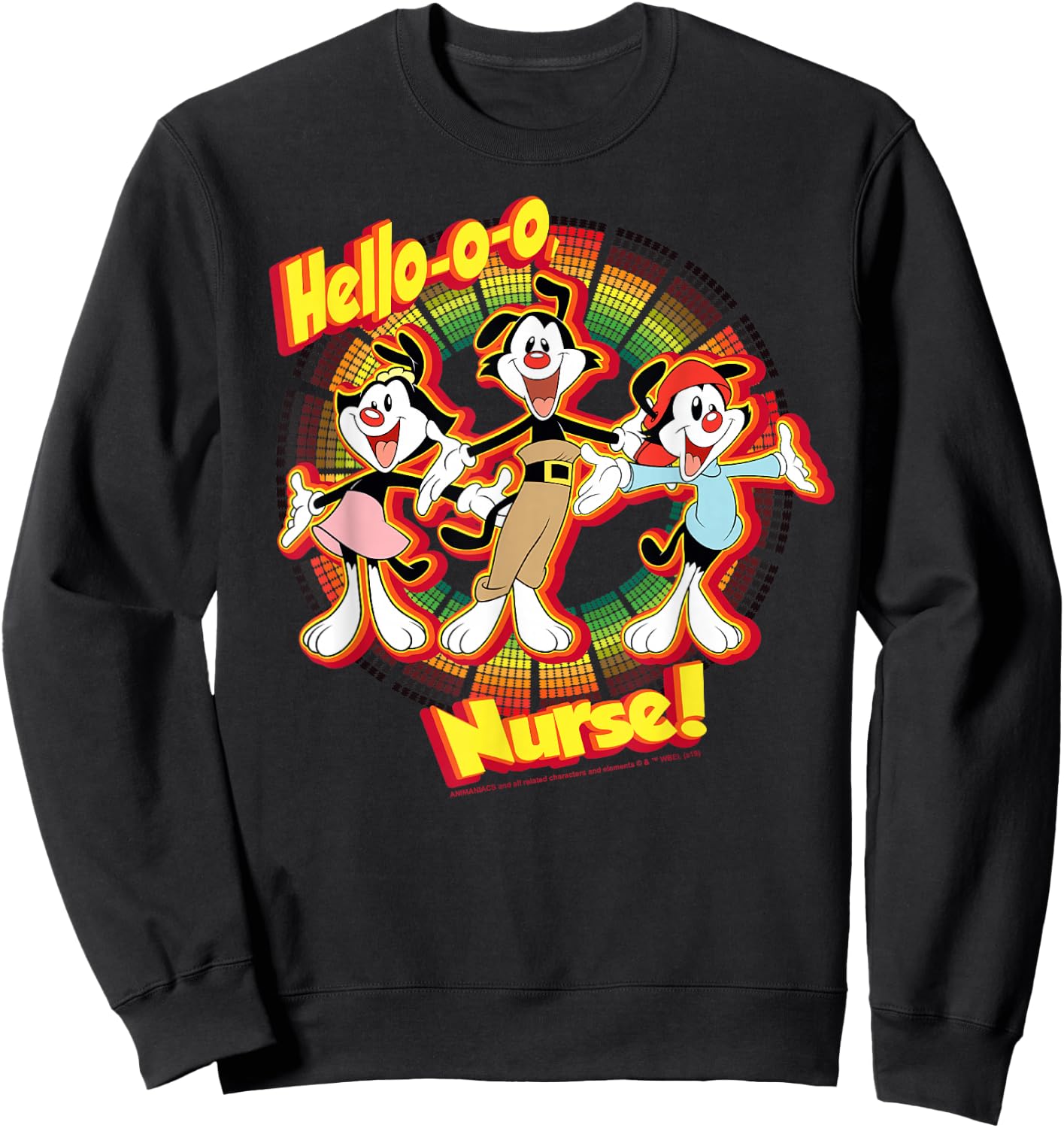 Animaniacs Group Shot Hello-o-o Nurse Sweatshirt - Sweatshirt | Black