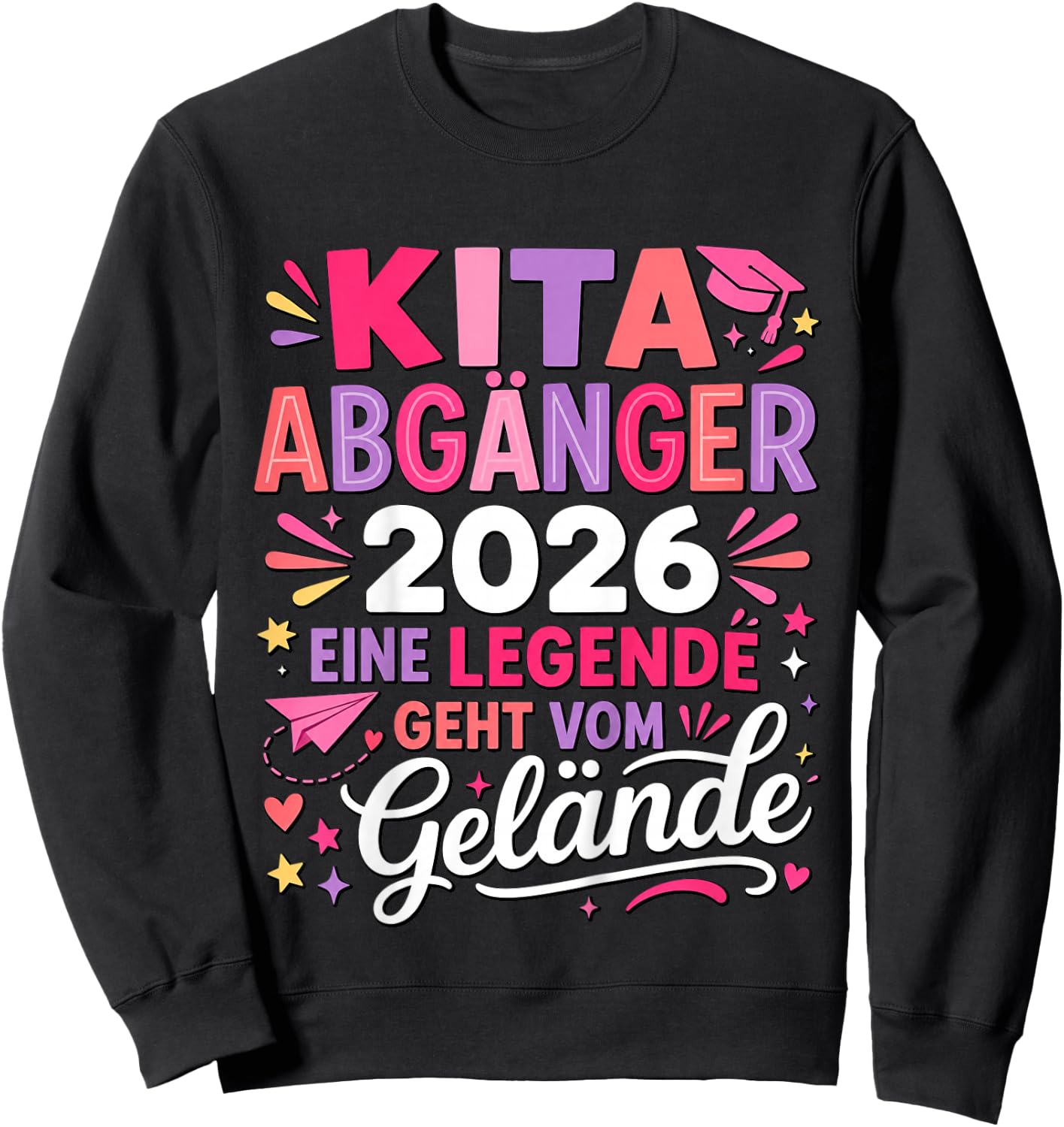 Kita Abgängerin 2026 Legende Geht Vom Gelände Sweatshirt - Sweatshirt | Black