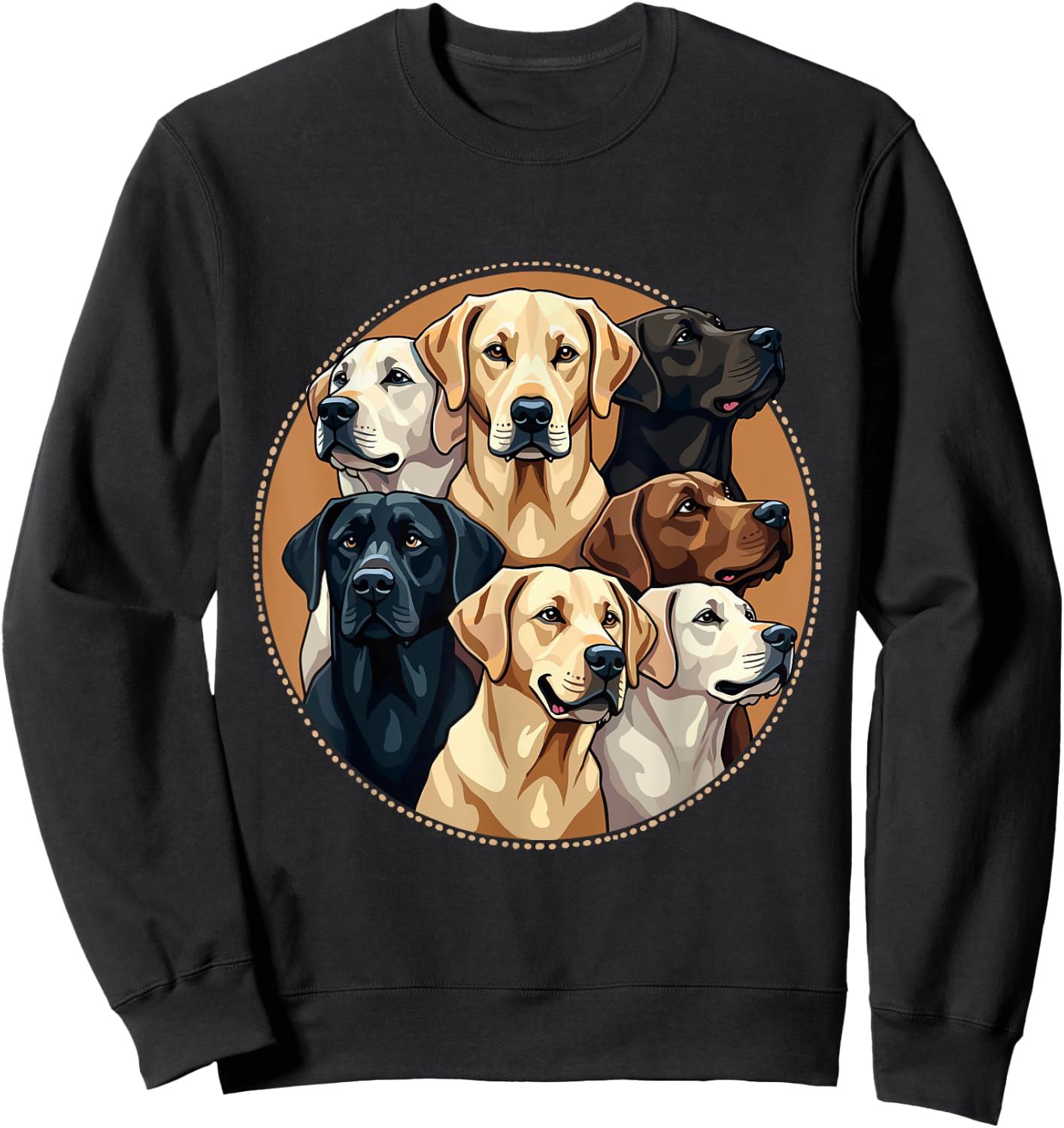 Labrador Funny Lab Dog Men Women Girls Kids Sweatshirt - Sweatshirt | Black