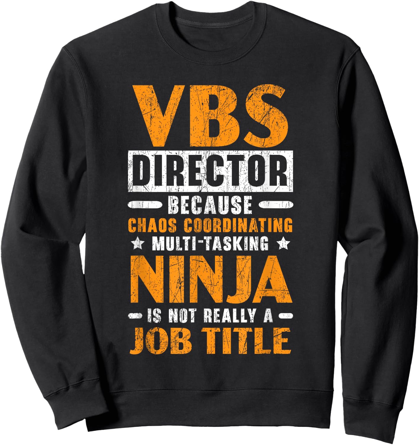 VBS Director Vacation Bible School Christian Teacher Men Women Sweatshirt - Sweatshirt | Black