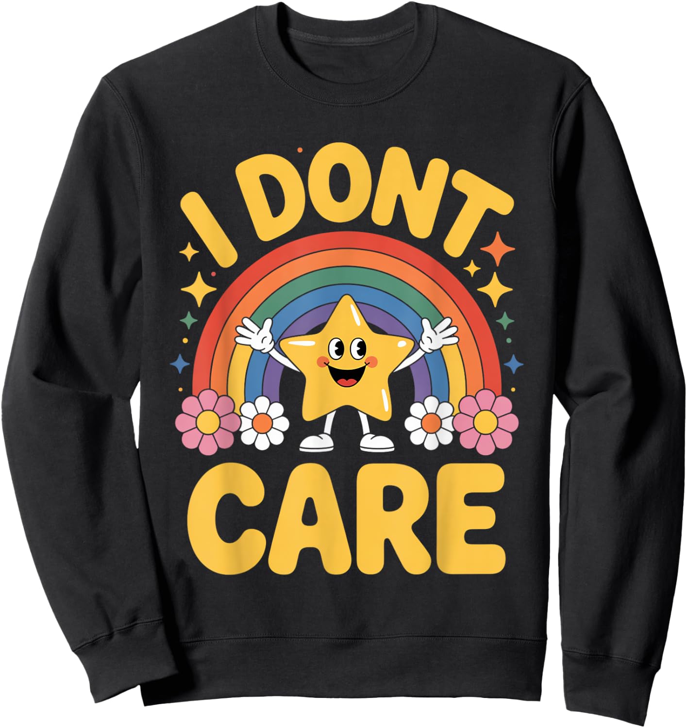 I Don't Care Sweatshirt - Sweatshirt | Black