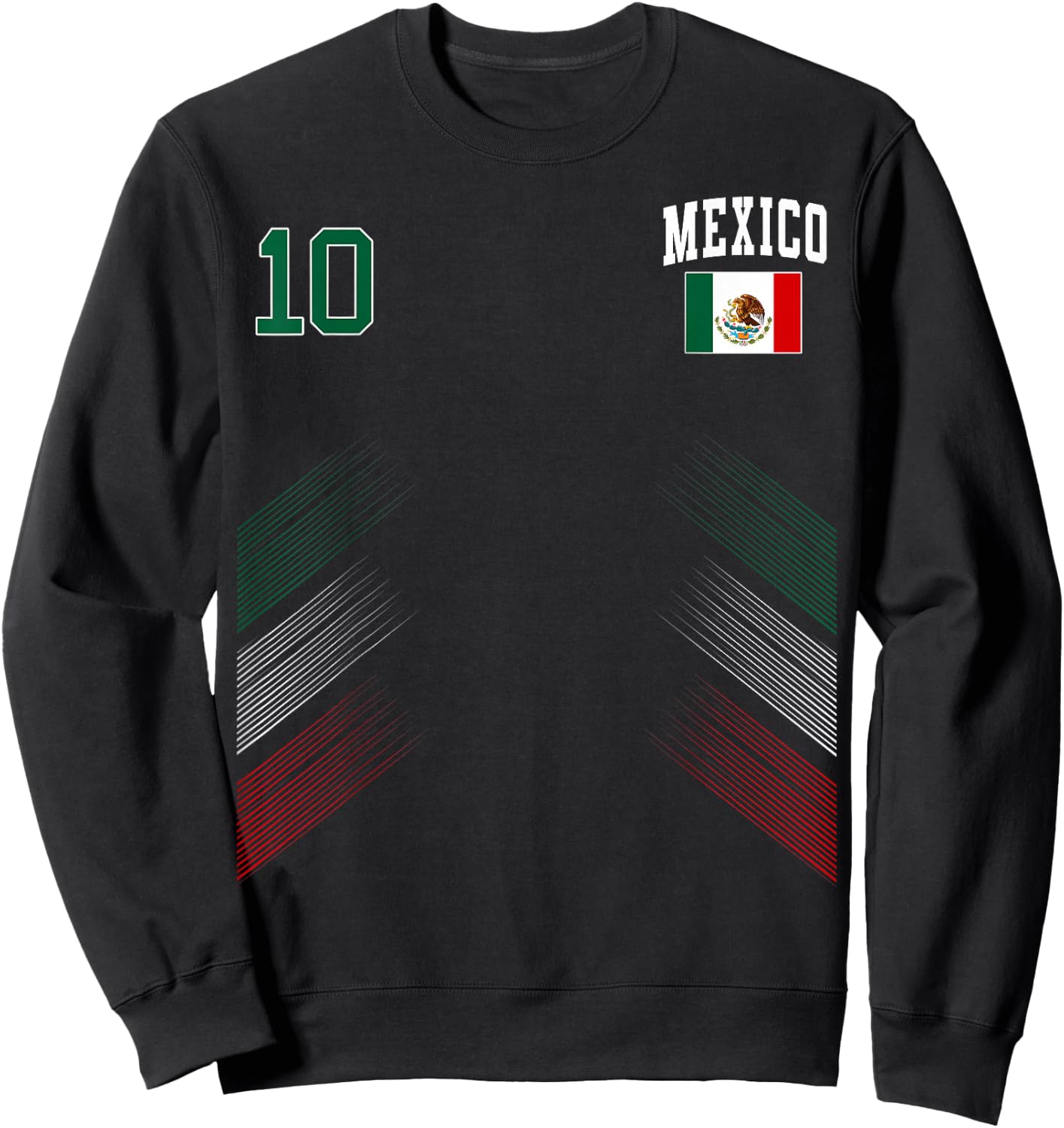 Mexiko-Flagge, mexikanischer Stolzliebhaber Sweatshirt - Sweatshirt | Black