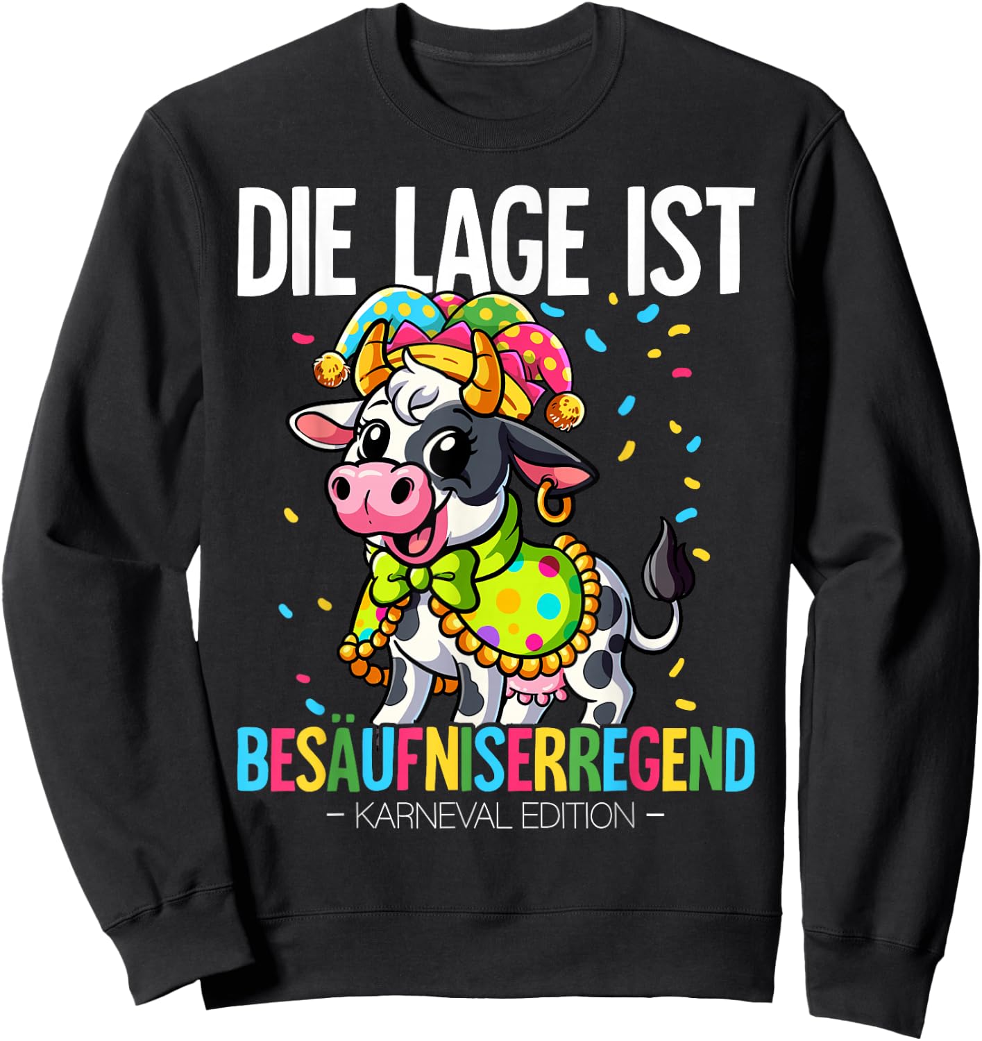 Cologne Carnival , black Sweatshirt - Sweatshirt | Black