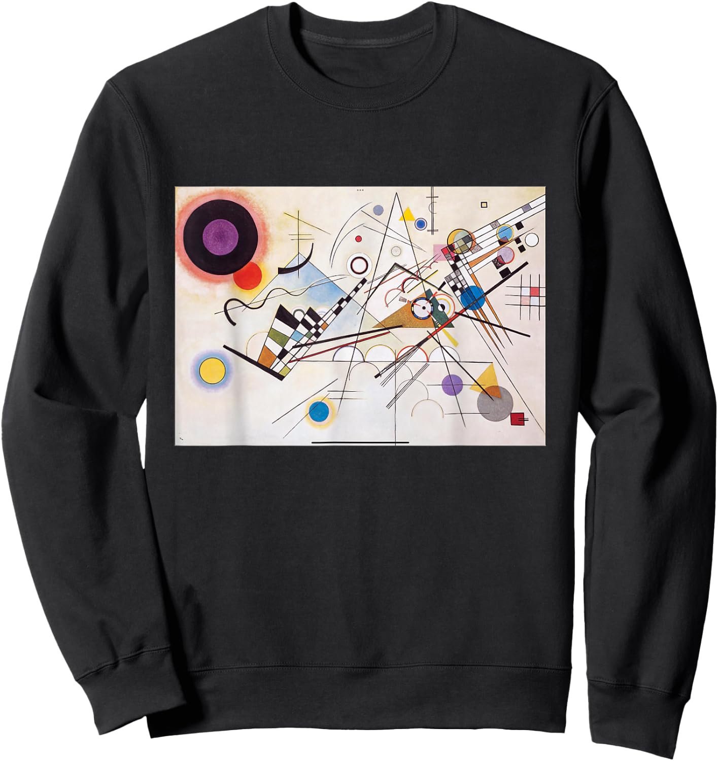 Composition of Kandinsky 8 , Black, S Sweatshirt - Sweatshirt | Black