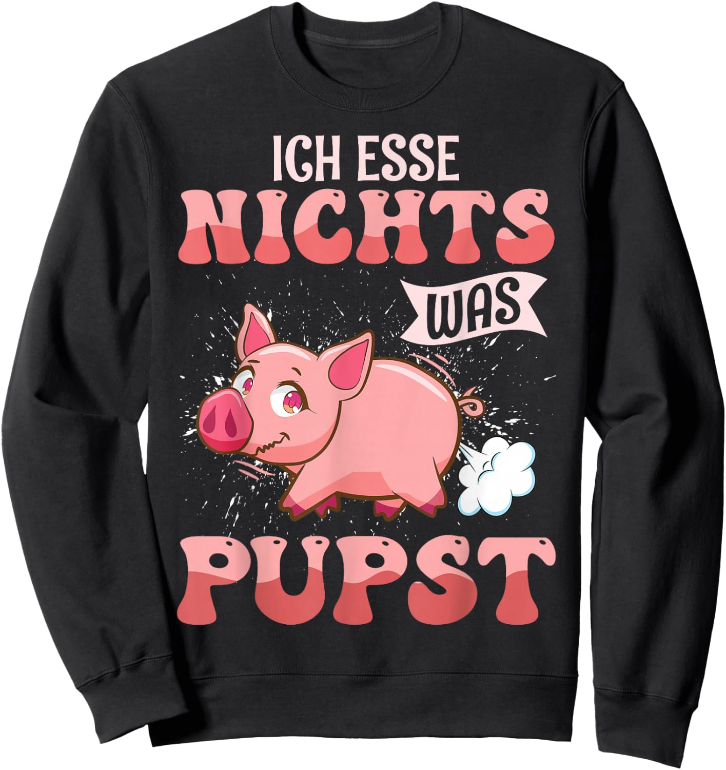 Animal Lovers Vegan Vegan , black, s Sweatshirt - Sweatshirt | Black
