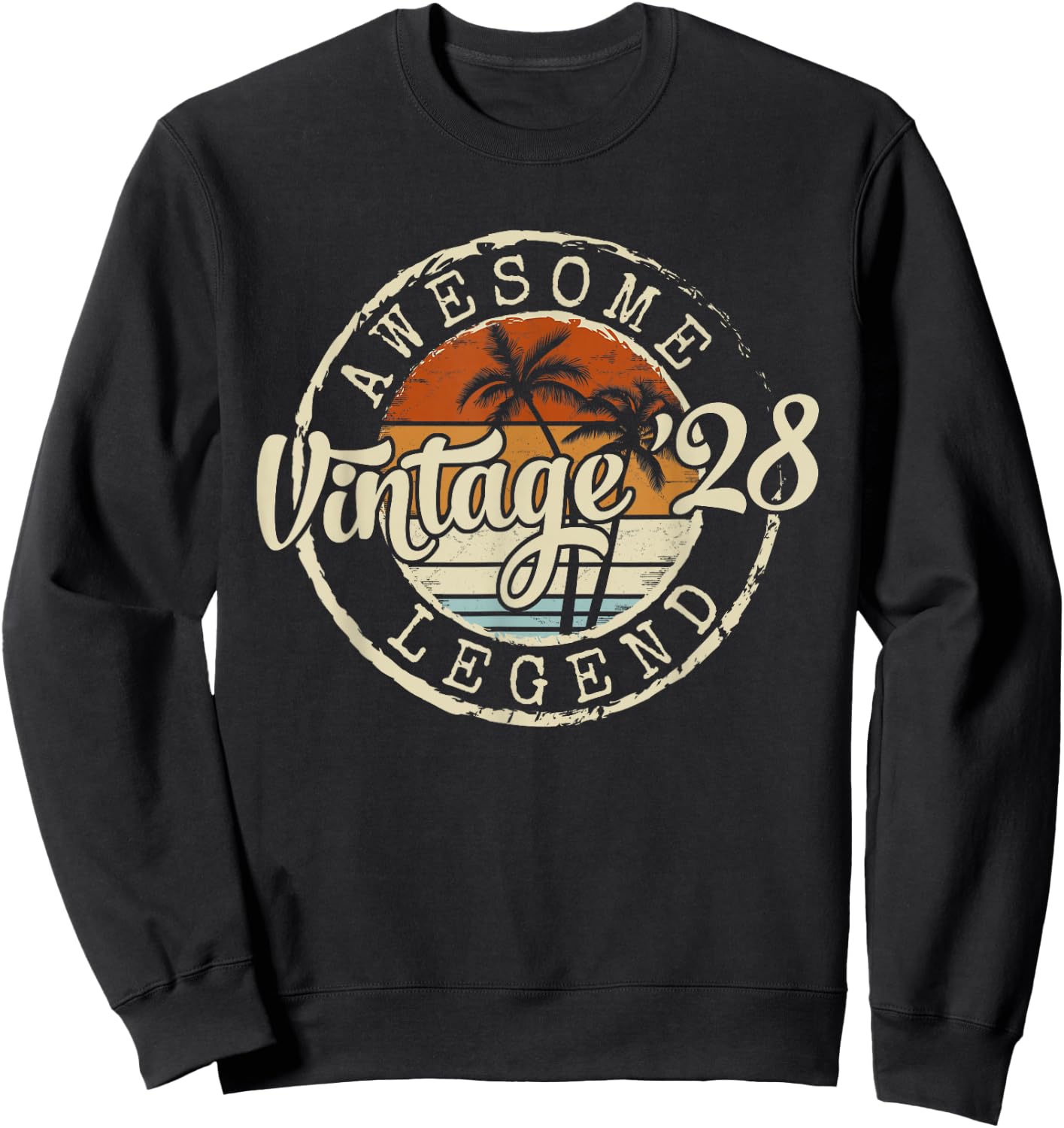 Vintage 1928 98yr 98th Birthday Gifts 98 Years Old Sweatshirt - Sweatshirt | Black