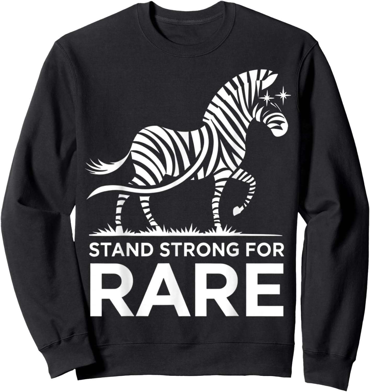 Rare Disease Day 2025 Shirt - Stand Strong for Rare Disease Disease Disease , black, S Sweatshirt - Sweatshirt | Black