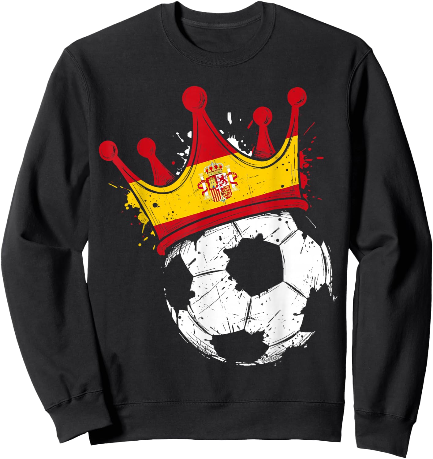 Spanish Flag Novelty Spain Sweatshirt - Sweatshirt | Black