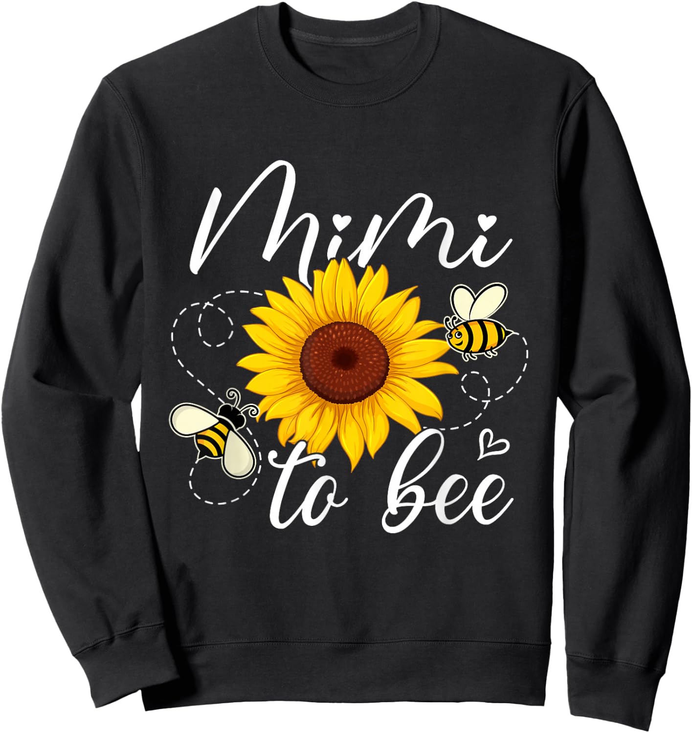 Mimi to Bee Cute Pregnancy Announcement Sweatshirt - Sweatshirt | Black