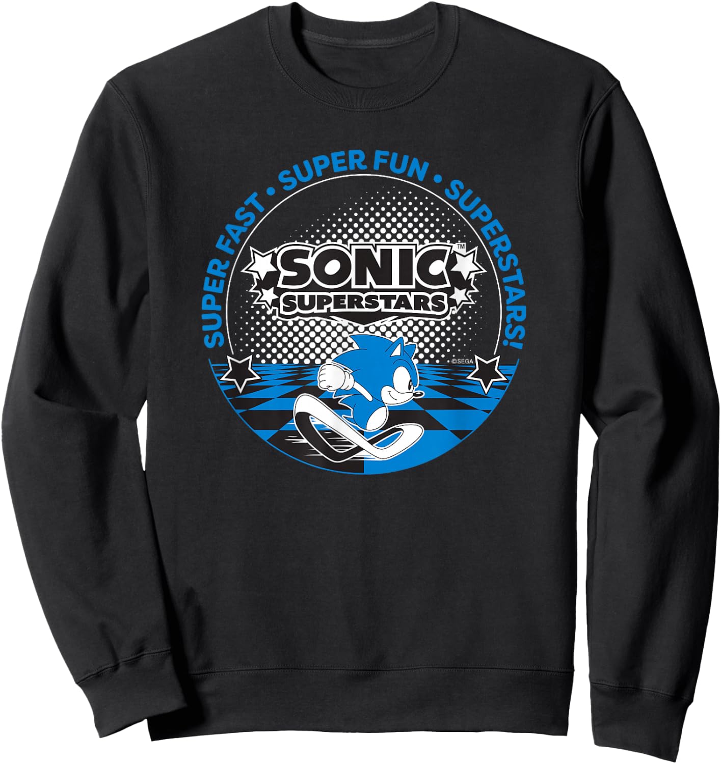 Sonic The Hedgehog, Sonic Superstars - Super Fast, Super Fun Sweatshirt - Sweatshirt | Black
