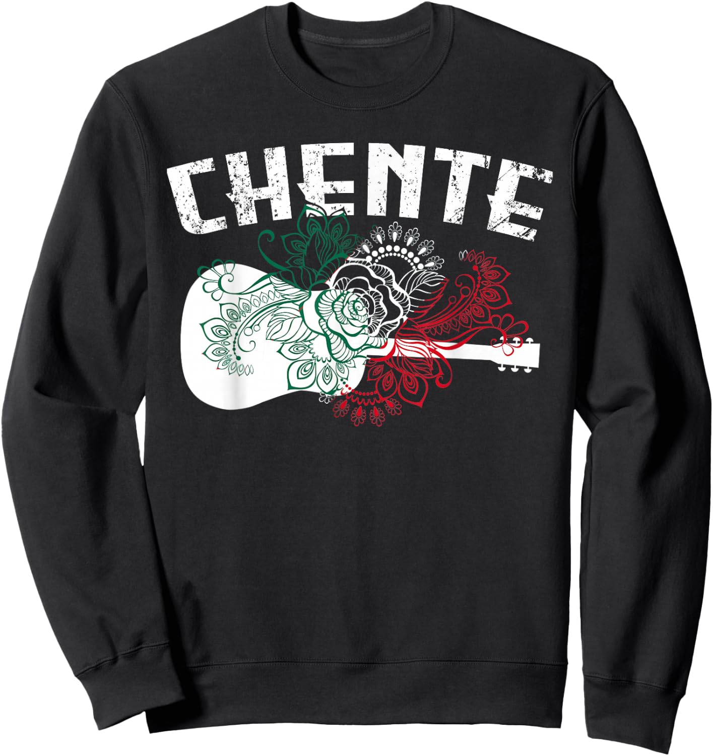 Vicente Name Guitar Mariachi Music Lover Womans Sweatshirt - Sweatshirt | Black