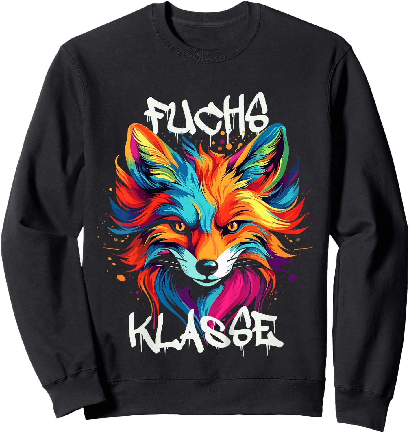 Kinder Cooler Fuchs für Fuchsklasse Grundschule, Klassentier Sweatshirt - Sweatshirt | Black