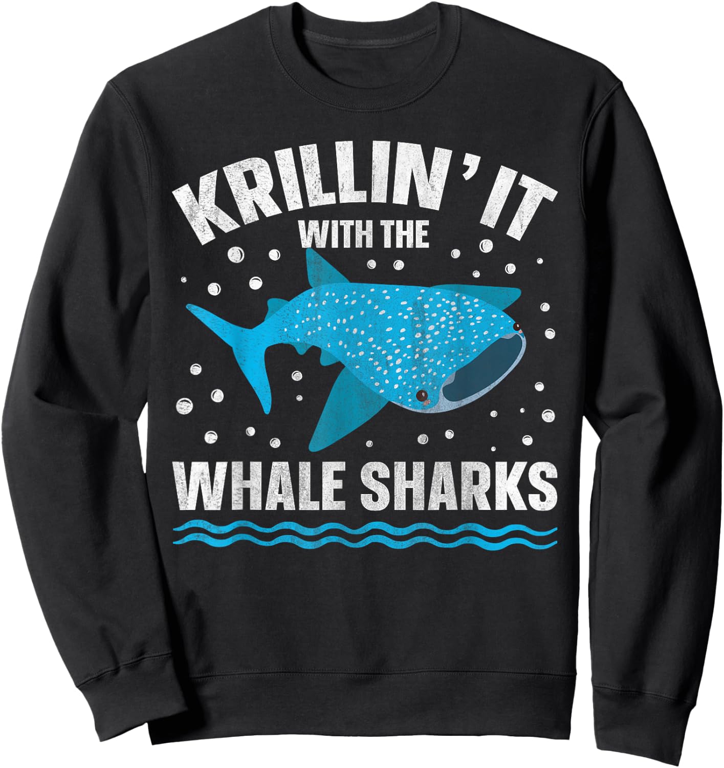Whale Shark Diving Pun for a Whale Shark Lover Sweatshirt - Sweatshirt | Black