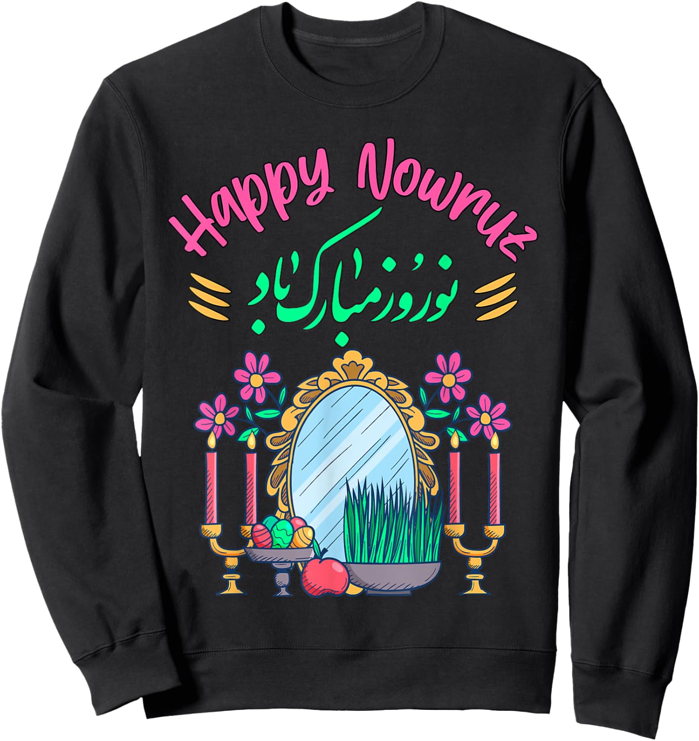 Nowruz Persisches Neujahr Happy Norooz Festival Happy Nowruz Sweatshirt - Sweatshirt | Black