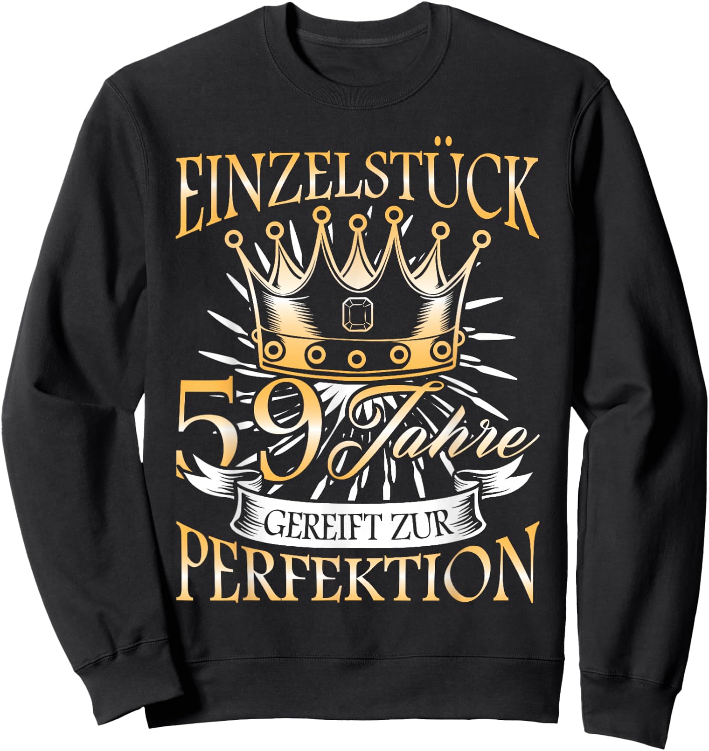 59th Birthday Woman I 59th Birthday I 59th Birthday , black Sweatshirt - Sweatshirt | Black