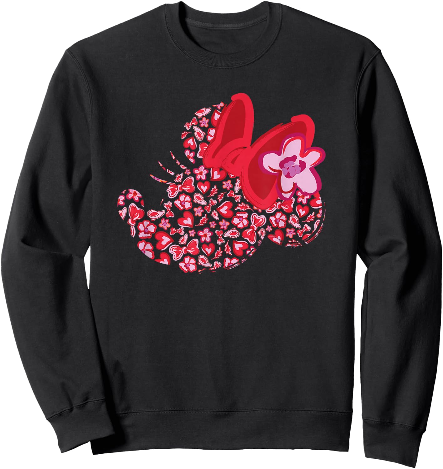 Disney Minnie Mouse Breast Cancer Awareness Silhouette Sweatshirt - Sweatshirt | Black