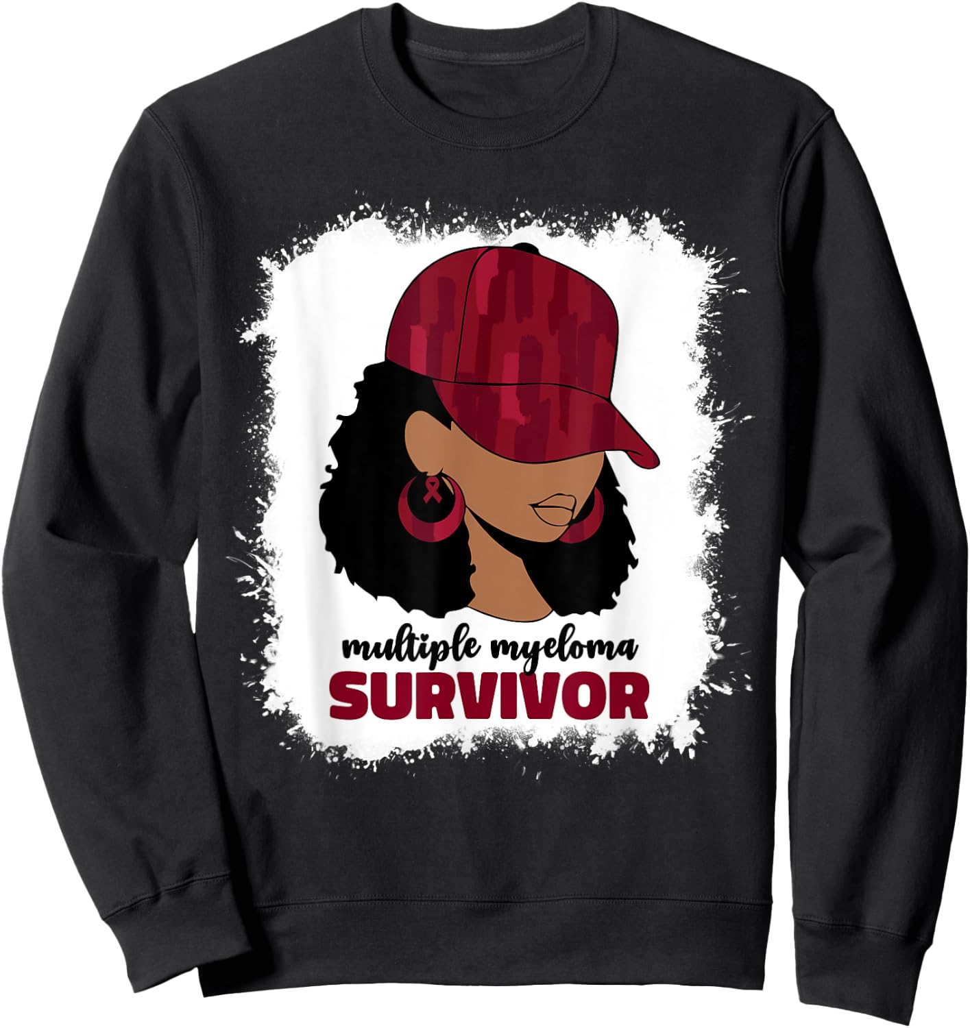 Multiple Myeloma Survivor Multiple Myeloma Cancer Sweatshirt - Sweatshirt | Black
