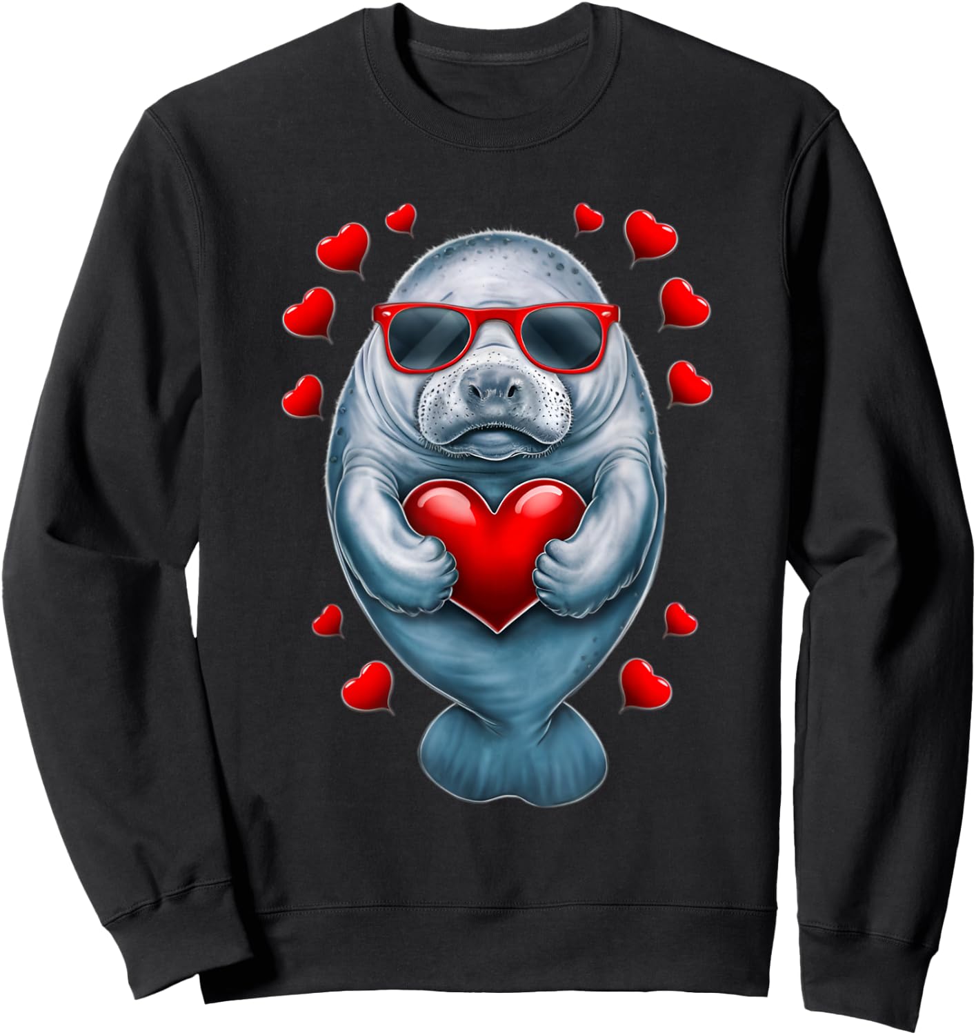 manatee Manatees Sweatshirt - Sweatshirt | Black