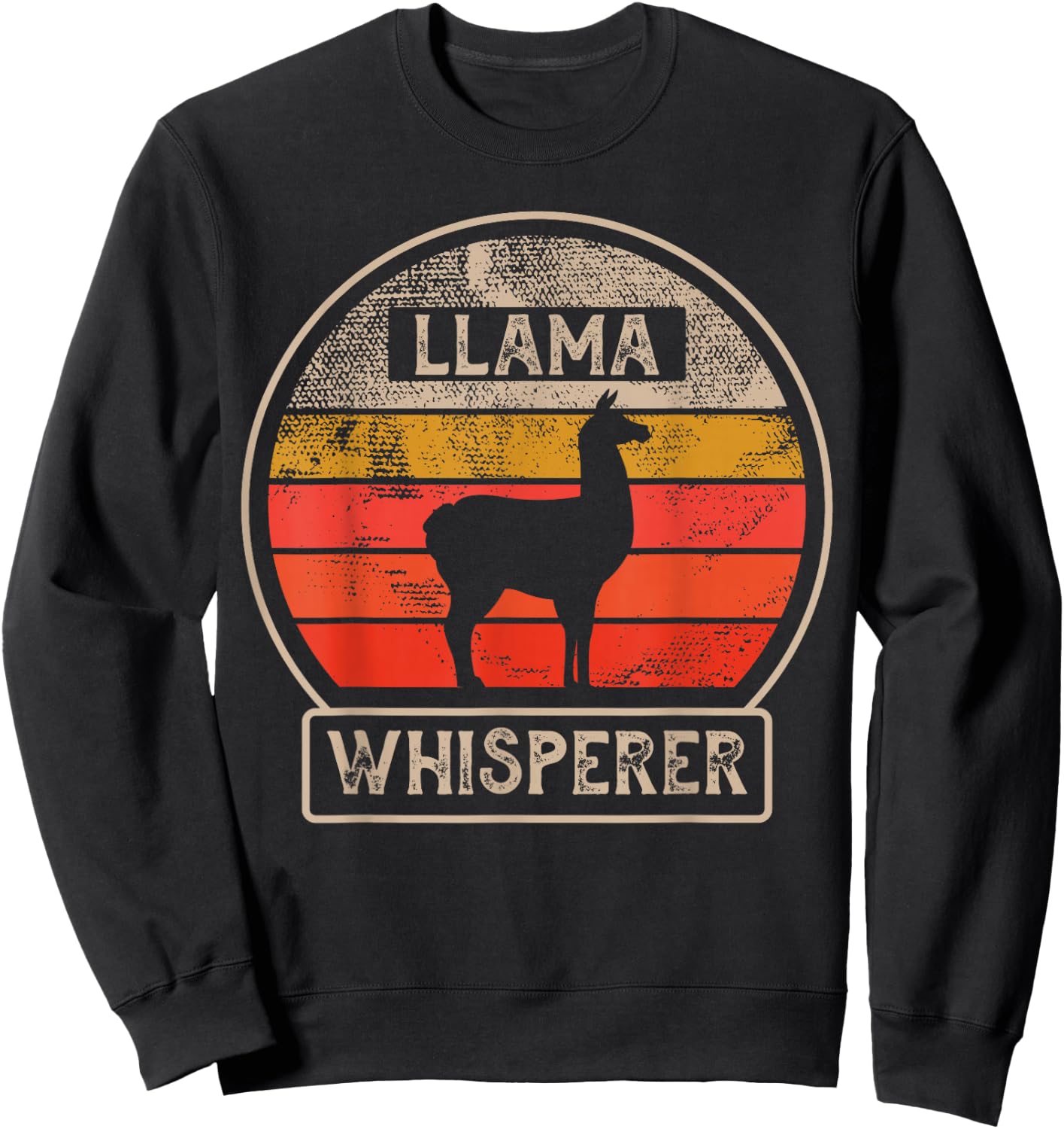 Llama Whisperer Sweatshirt - Sweatshirt | Black