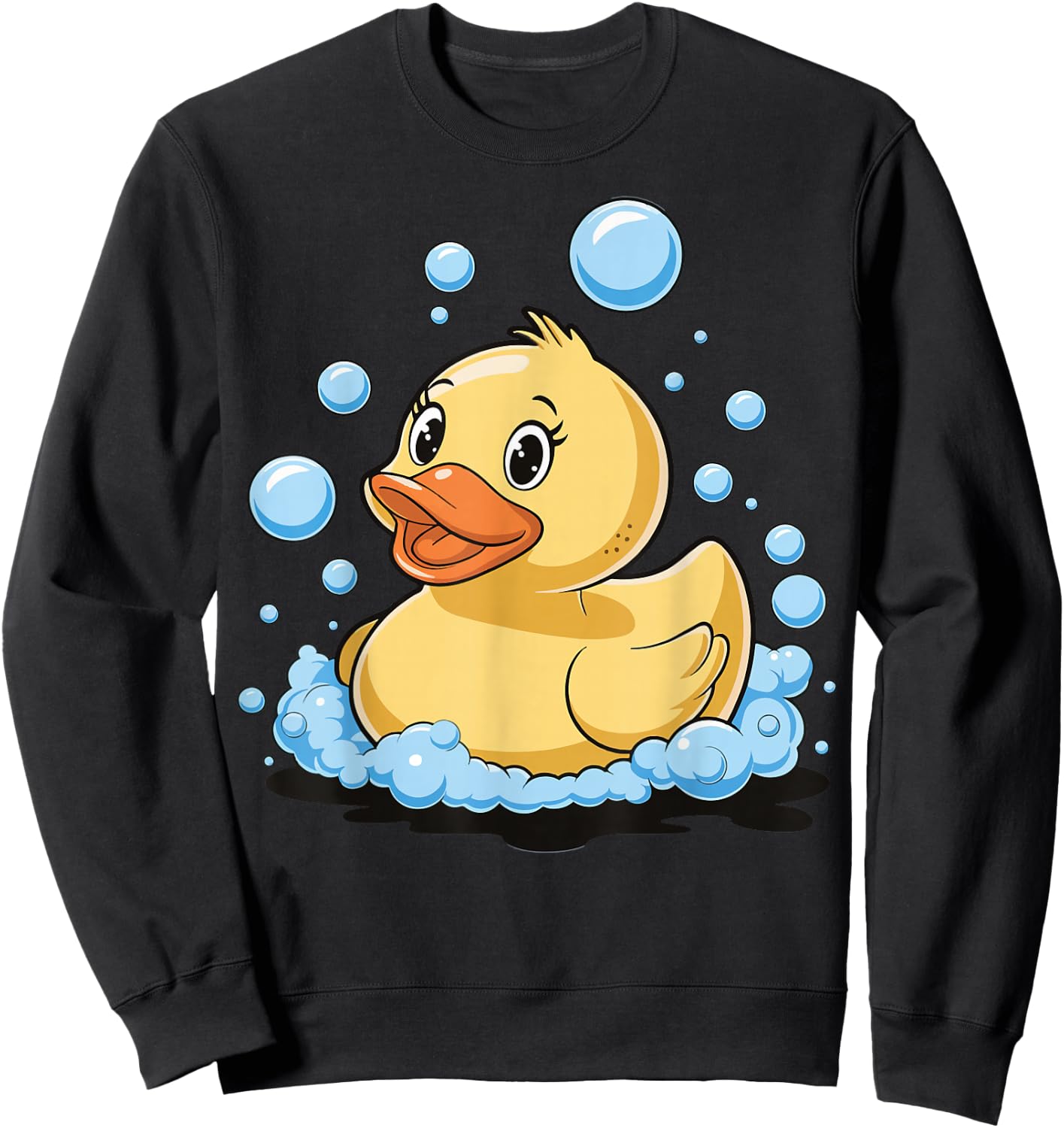 Rubber Duck Yellow Bath Duck Sweatshirt - Sweatshirt | Black